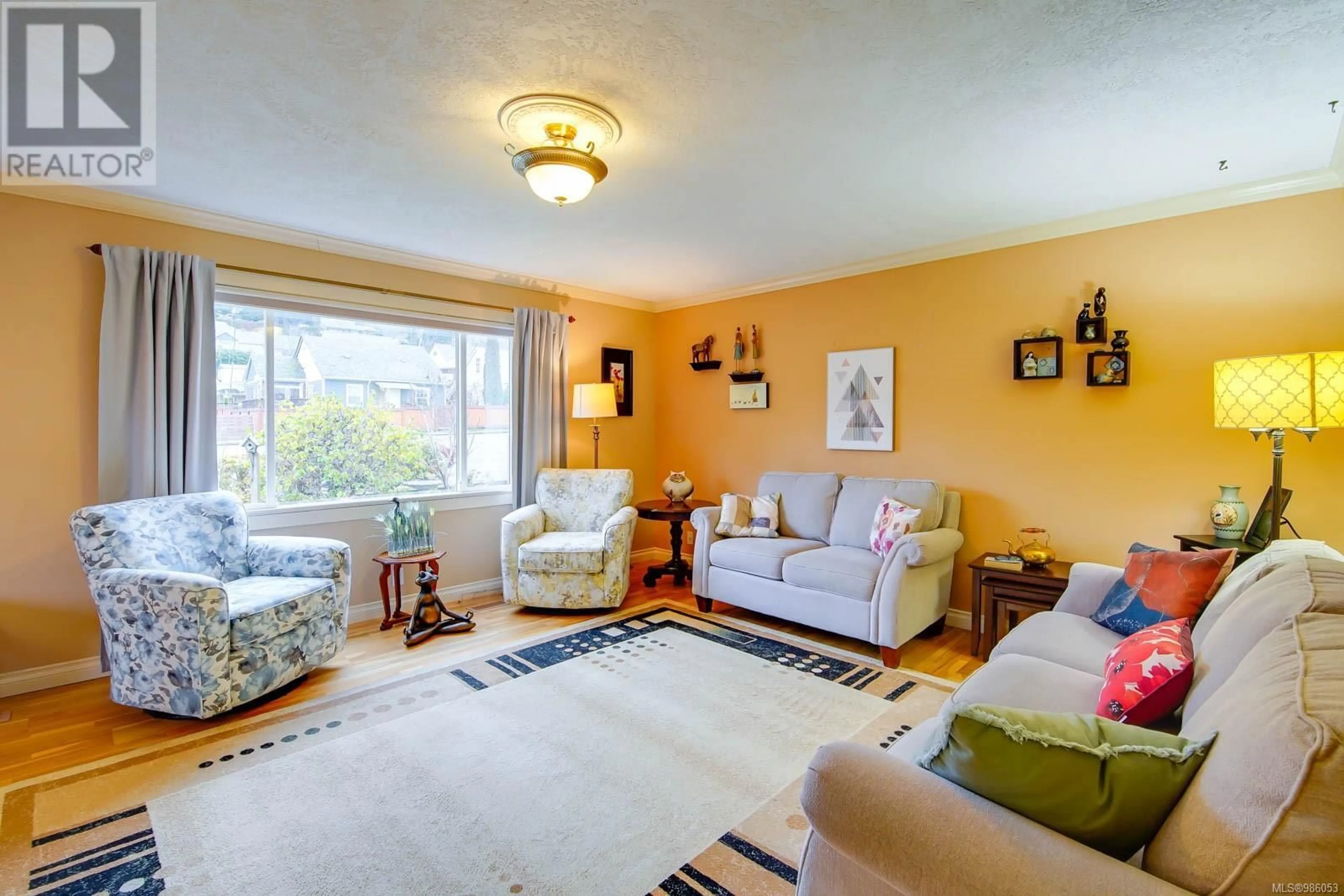 Living room with furniture, carpet floor for 2466 11TH AVENUE, Port Alberni British Columbia V9Y2S3