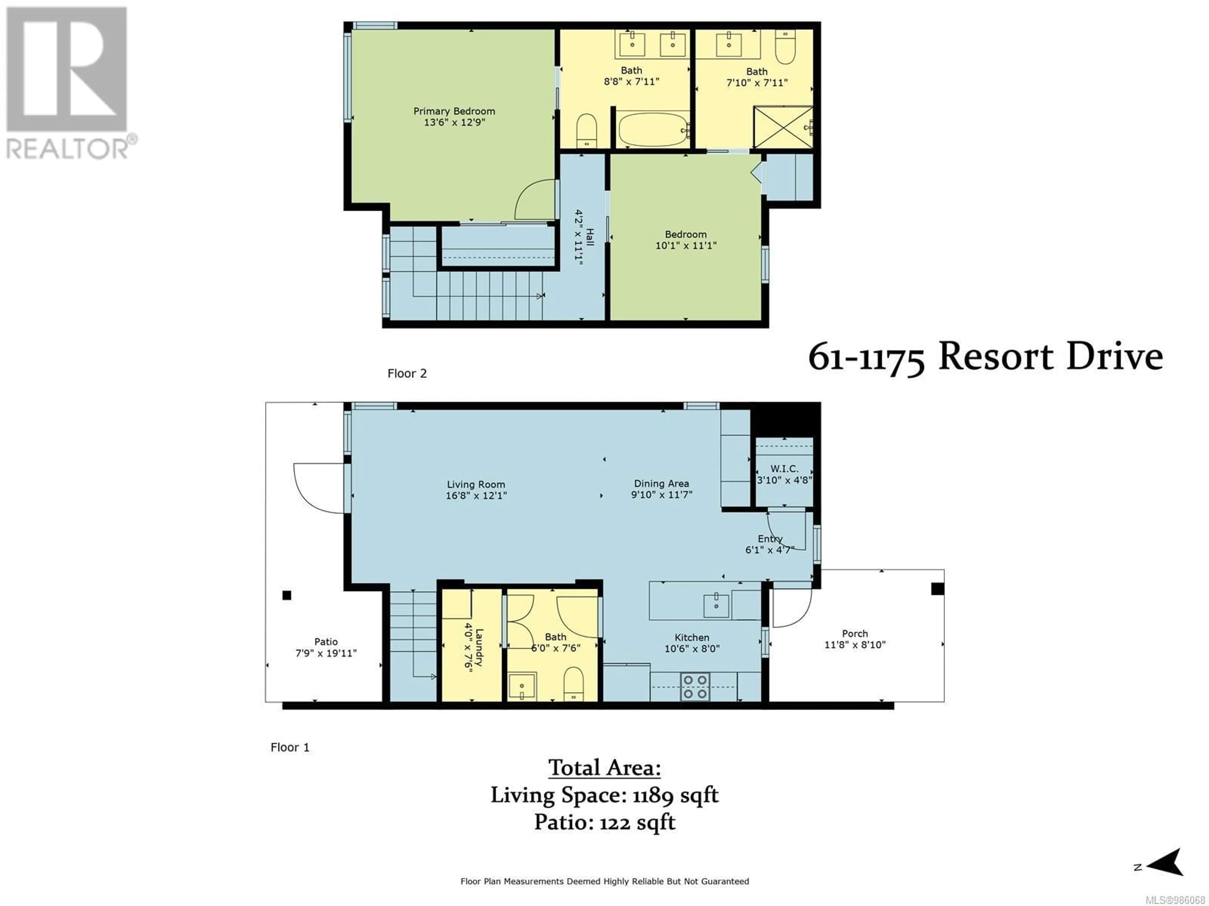 Floor plan for 61 1175 Resort Dr, Parksville British Columbia V9P2E3