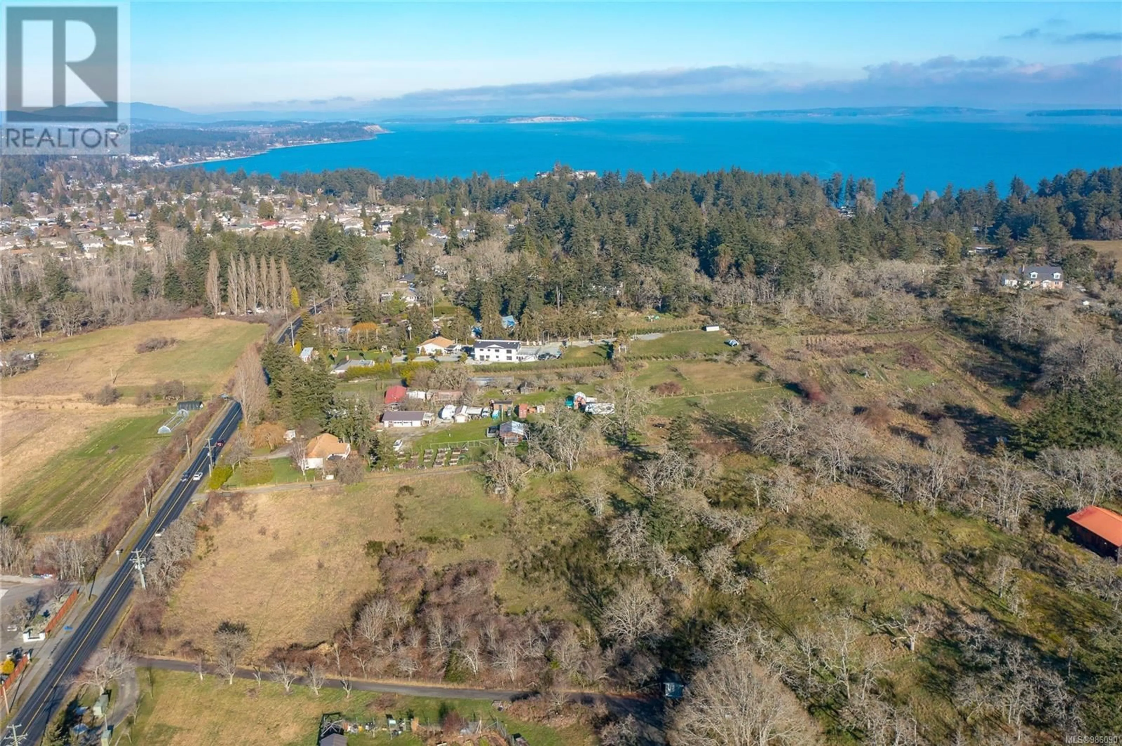 A pic from outside/outdoor area/front of a property/back of a property/a pic from drone, water/lake/river/ocean view for 4589 Blenkinsop Rd, Saanich British Columbia V8X2C7