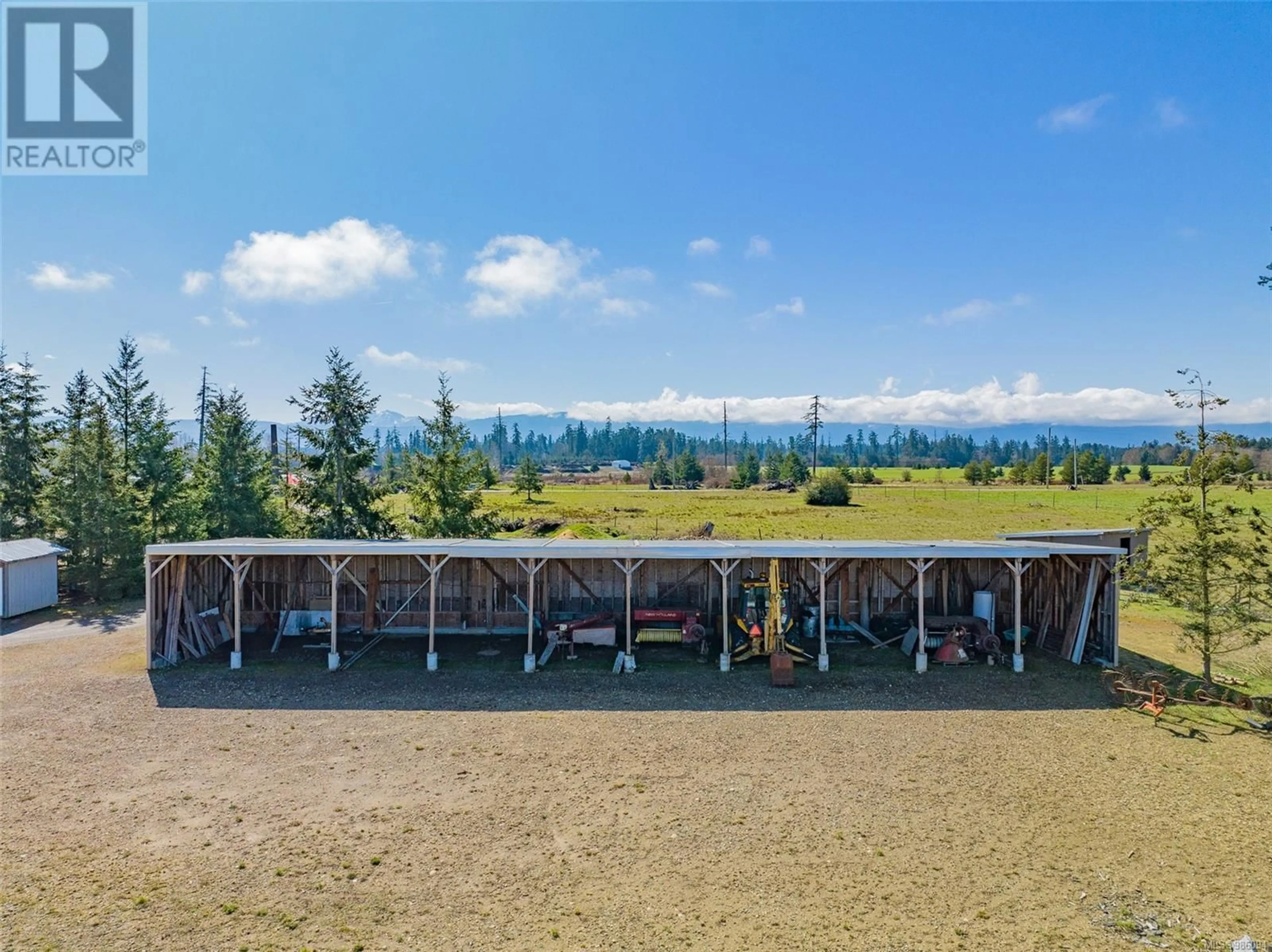 A pic from outside/outdoor area/front of a property/back of a property/a pic from drone, mountain view for 1355 Hodges Rd, French Creek British Columbia V9P2B5