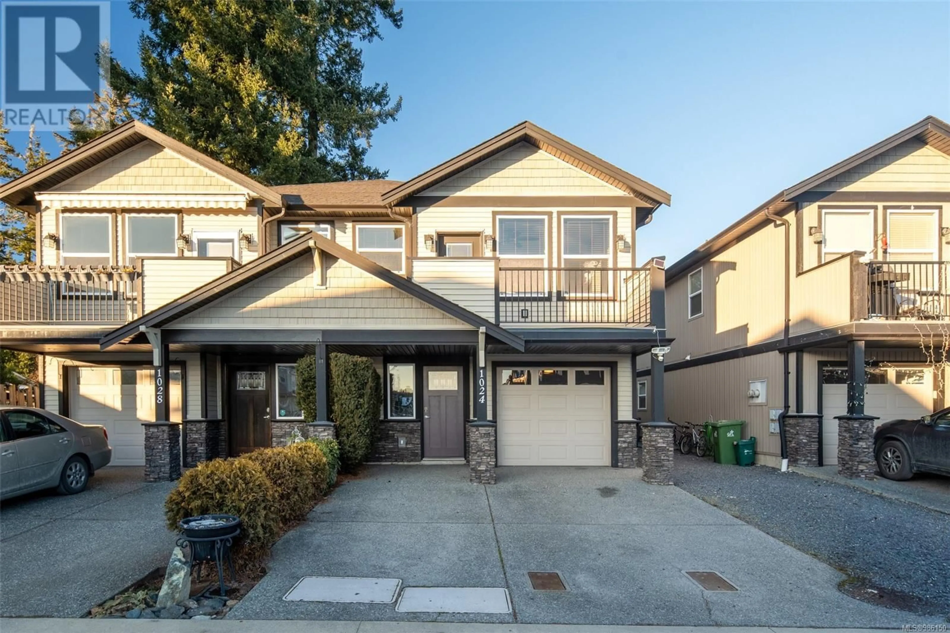 Home with vinyl exterior material, street for 1024 Brown Rd, Langford British Columbia V9C2P7