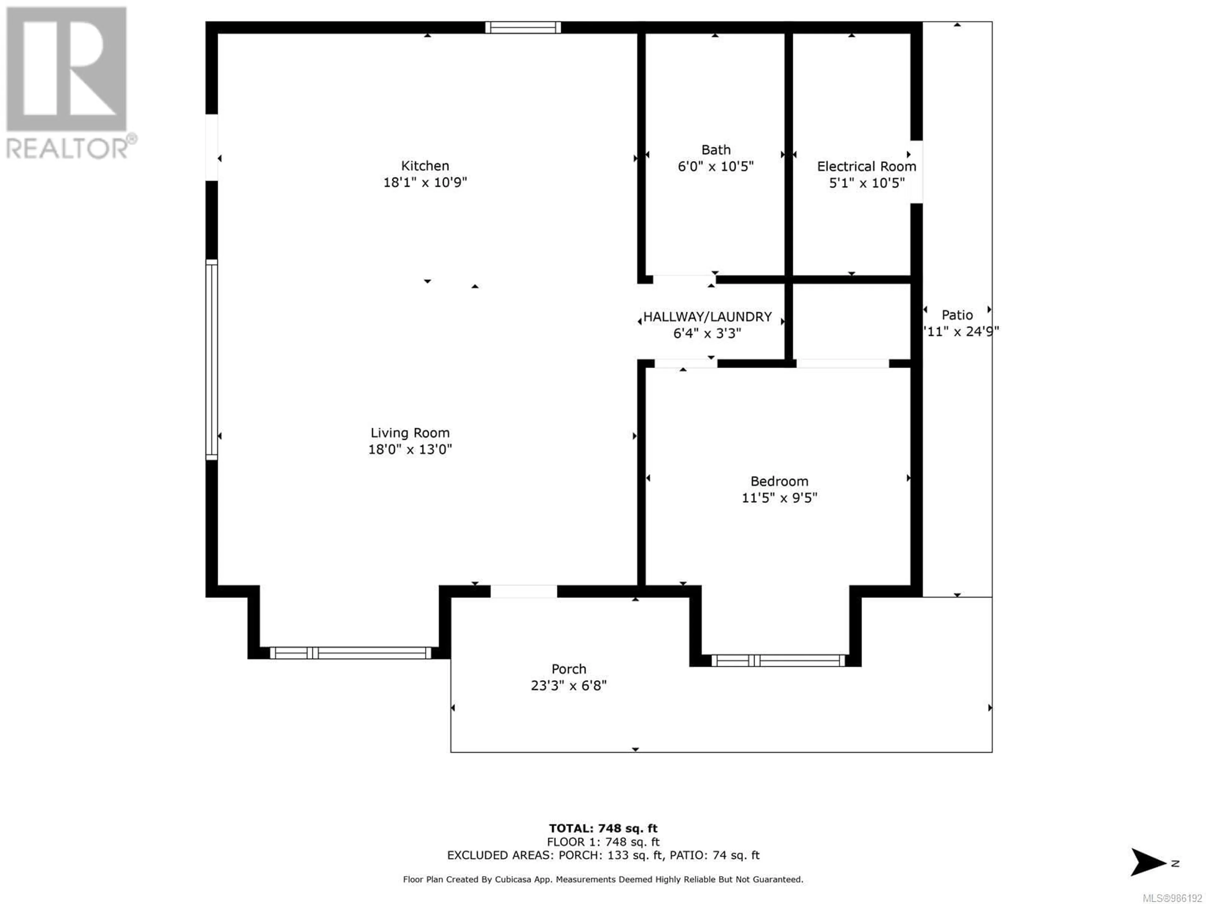 Floor plan for 415 Hillcrest Ave, Nanaimo British Columbia V9R3M2