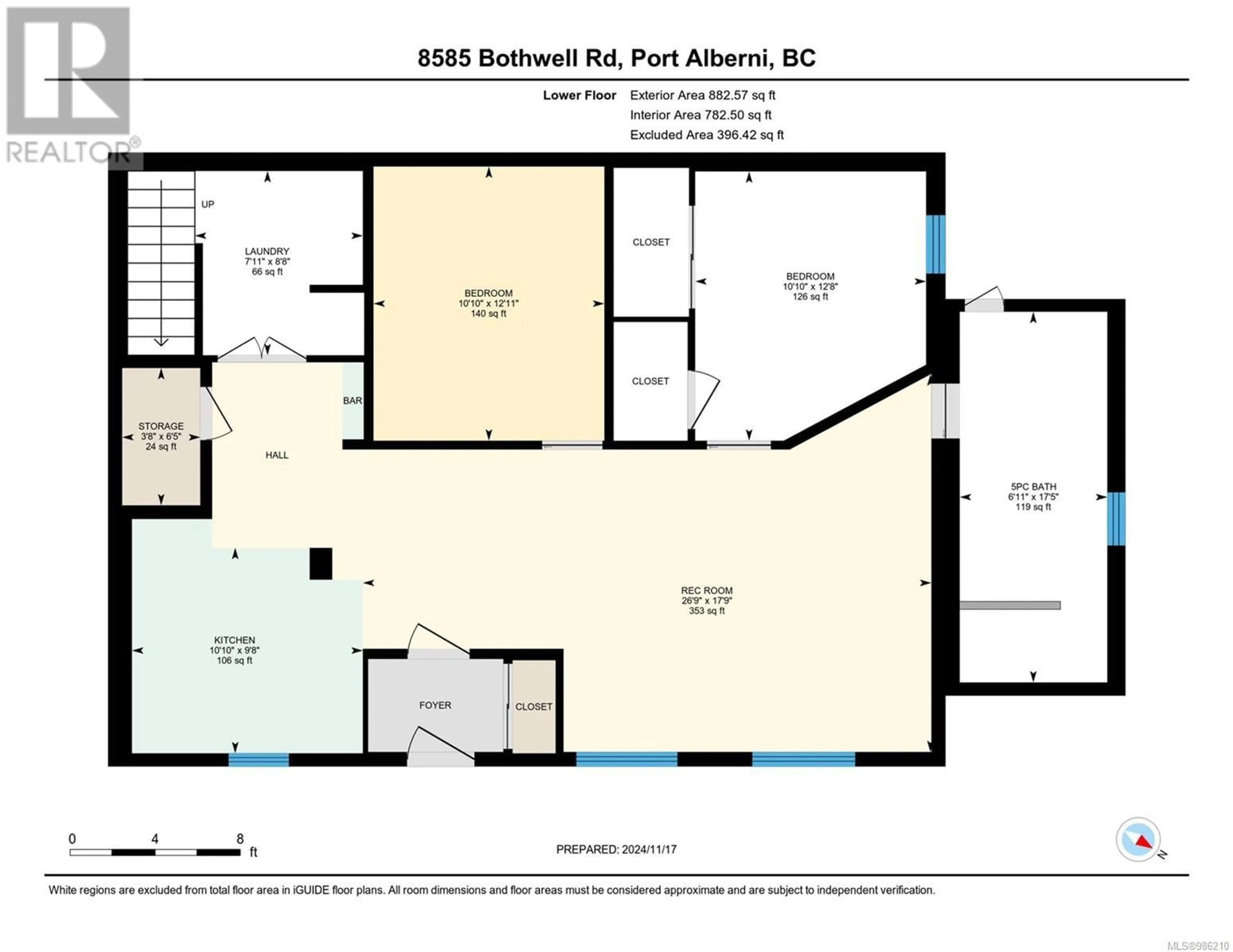 Floor plan for 8585 BOTHWELL ROAD, Port Alberni British Columbia V9Y9B6