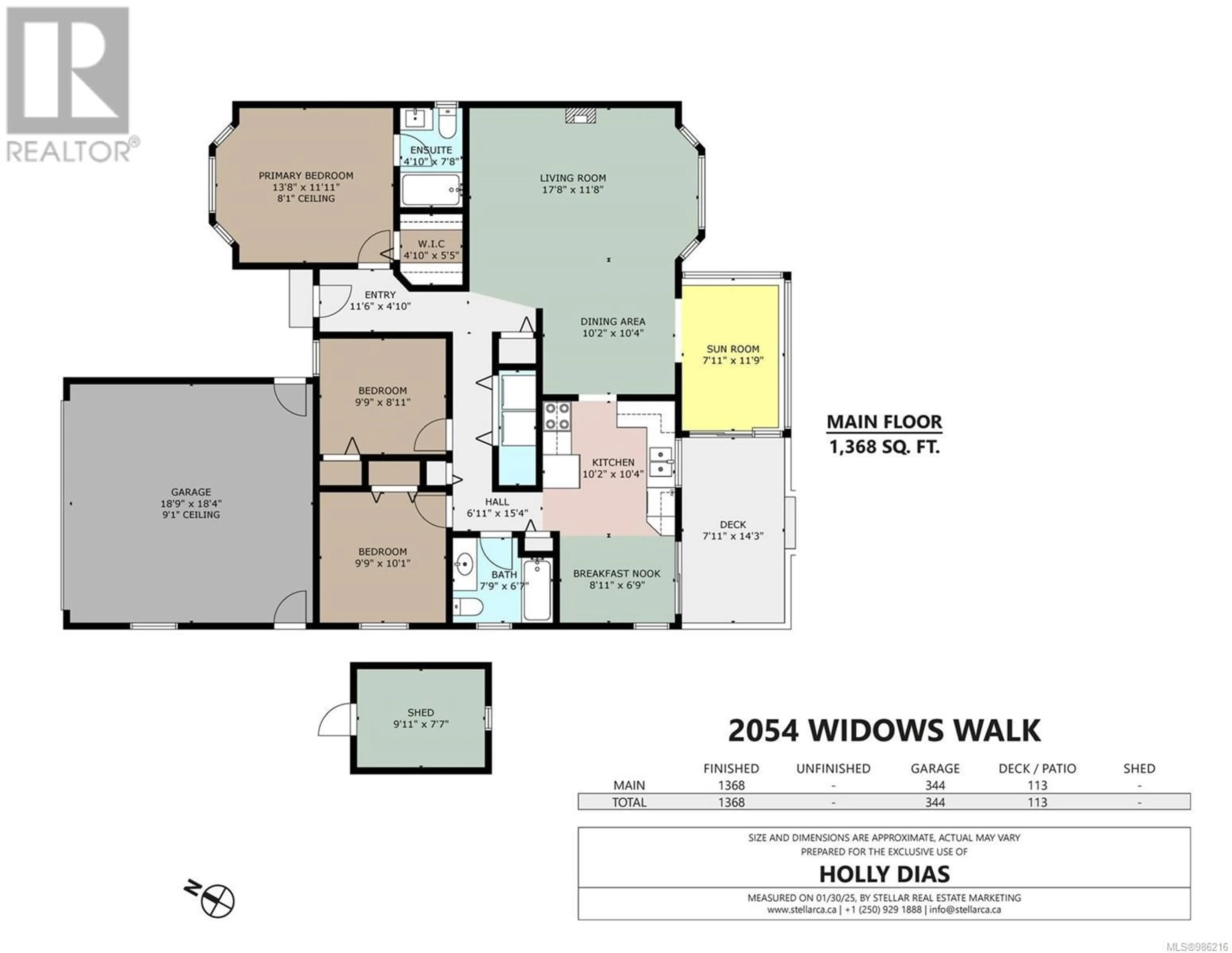 Floor plan for 2054 Widows Walk, Shawnigan Lake British Columbia V8H2G5