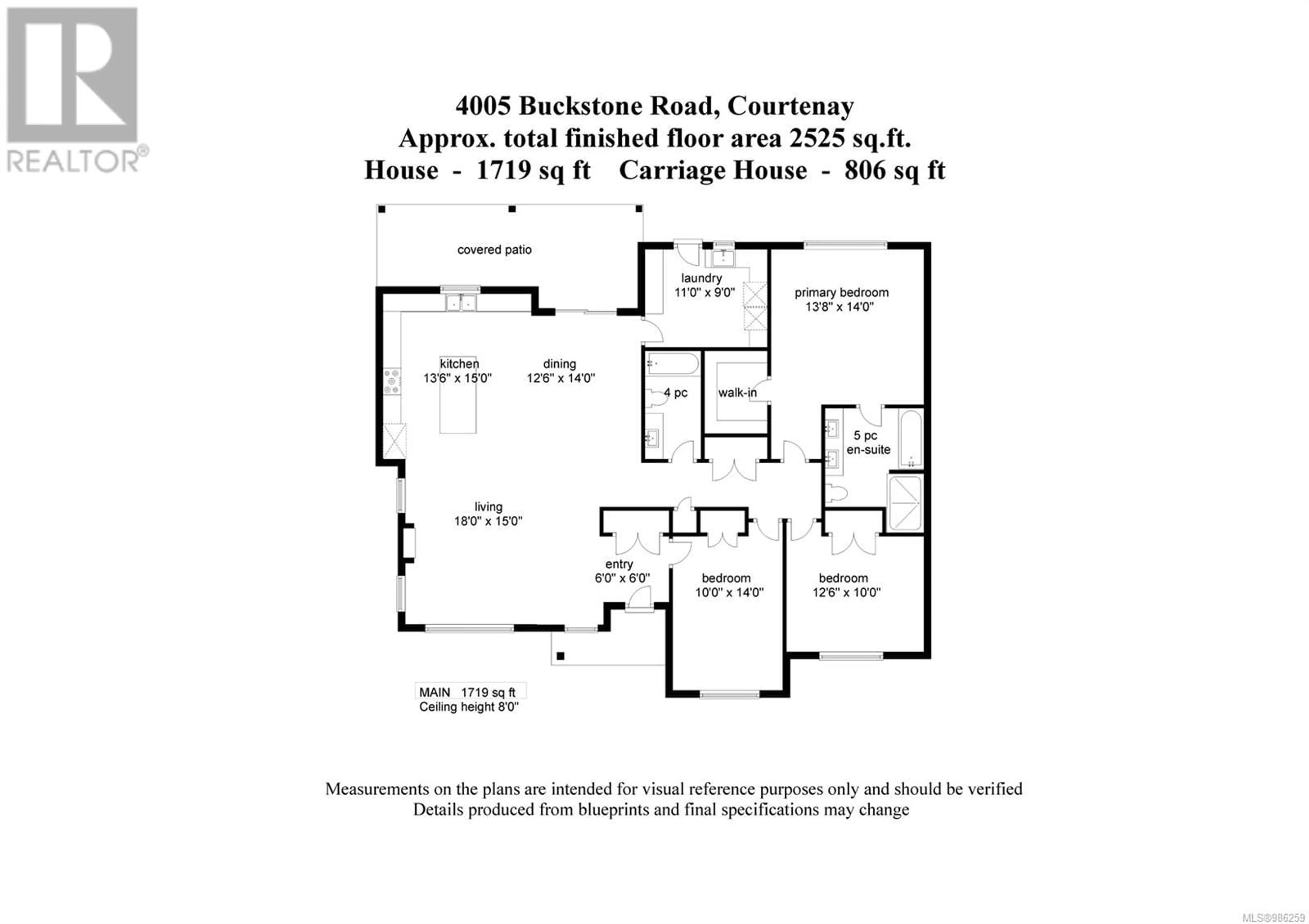 Floor plan for 4005 Buckstone Rd, Courtenay British Columbia V9N0B4