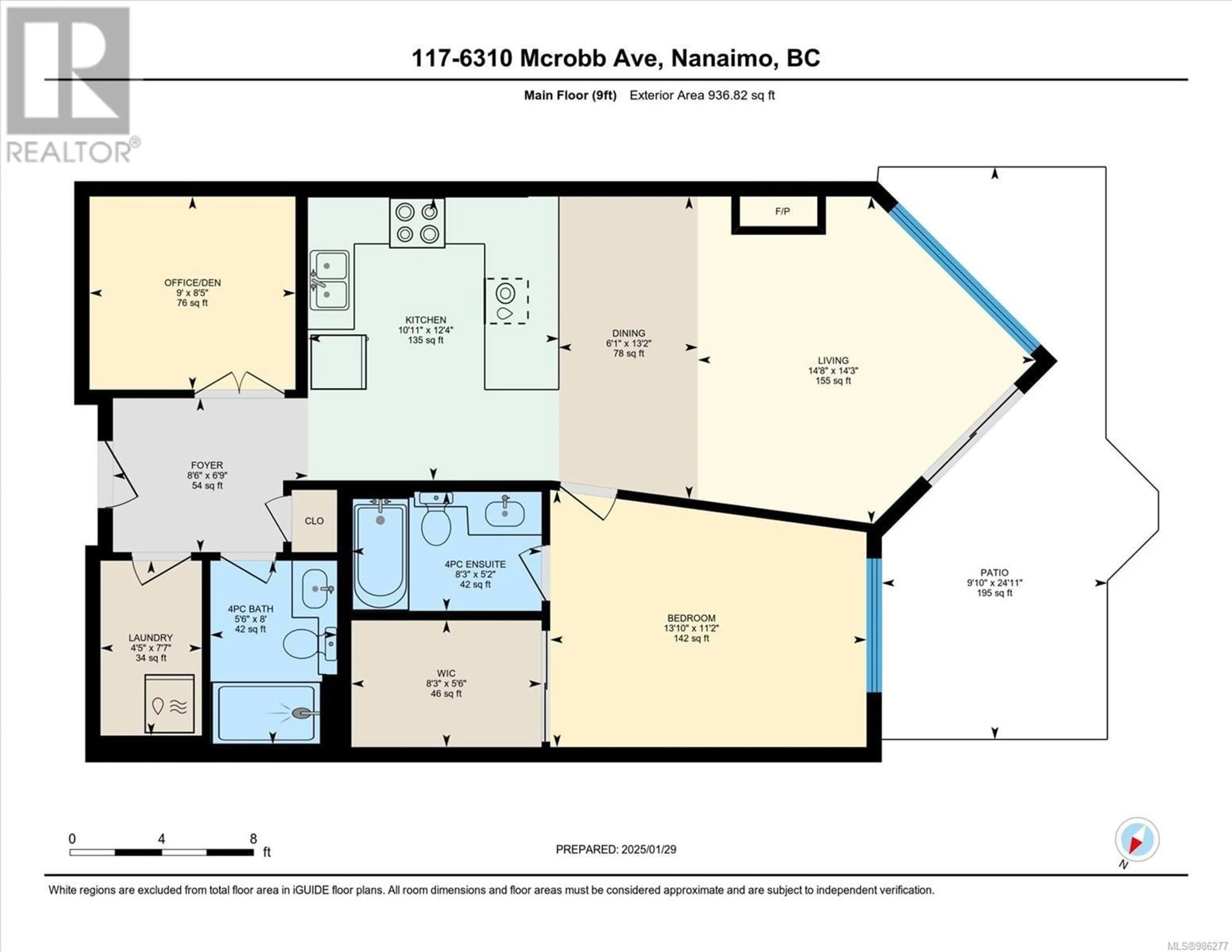 Floor plan for 117 6310 McRobb Ave, Nanaimo British Columbia V9V1W8