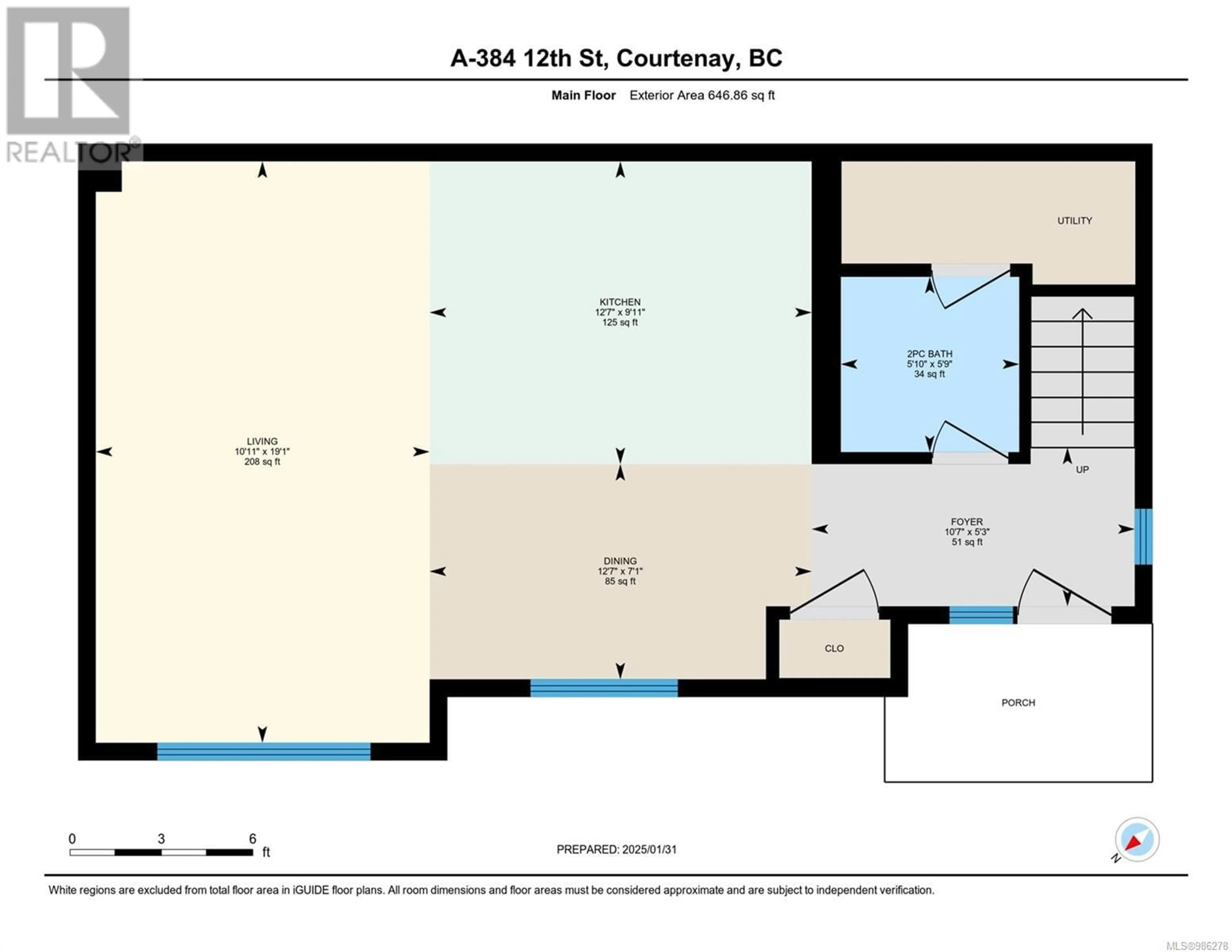 Floor plan for A 384 12th St, Courtenay British Columbia V9N1T5