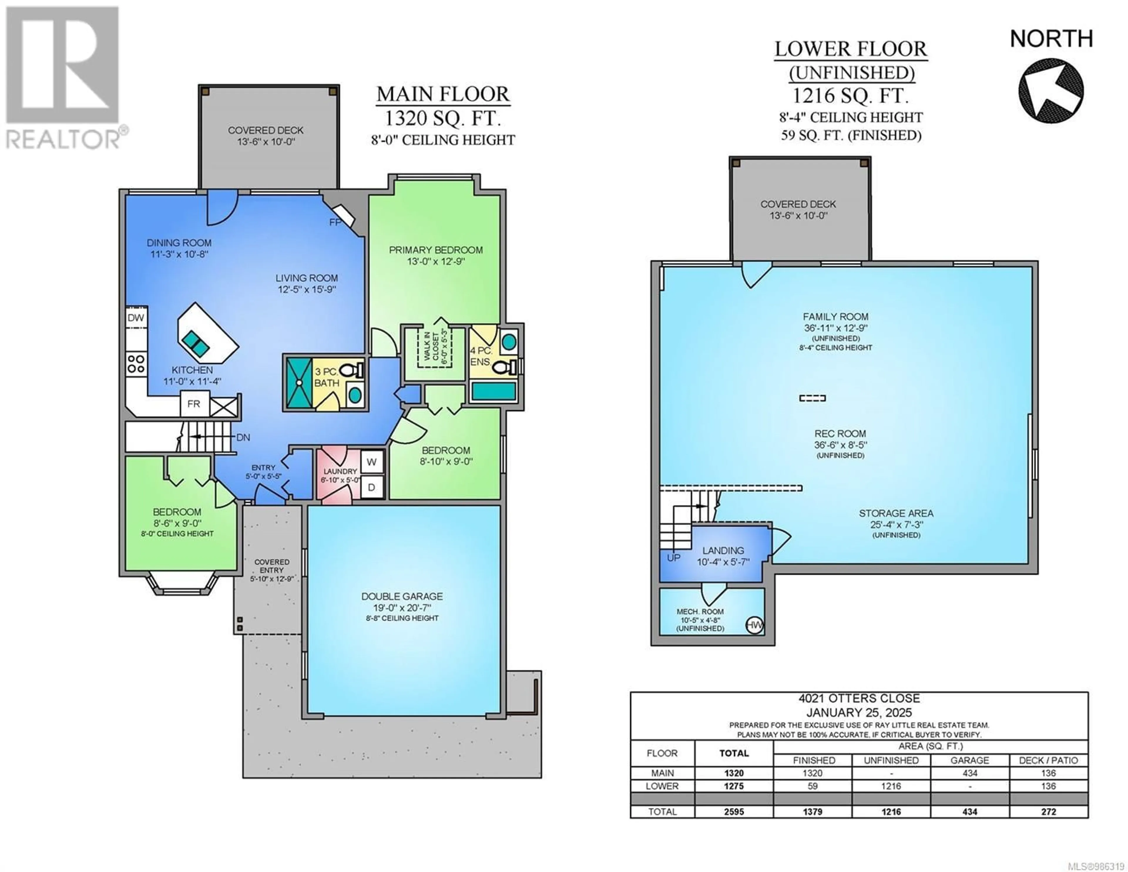 Floor plan for 4021 Otters Close, Duncan British Columbia V9L5Y3