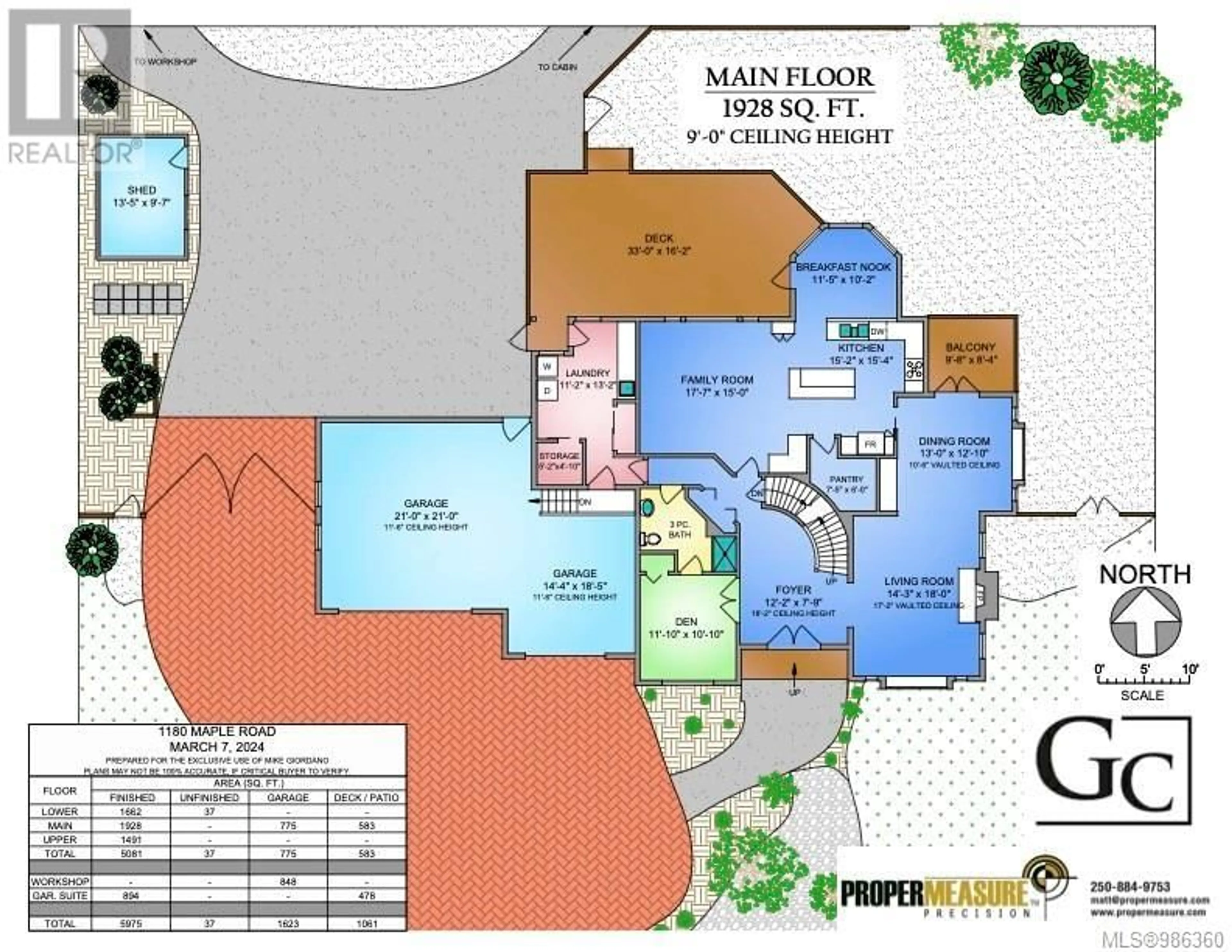 Floor plan for 1180 Maple Rd, North Saanich British Columbia V8L5P7