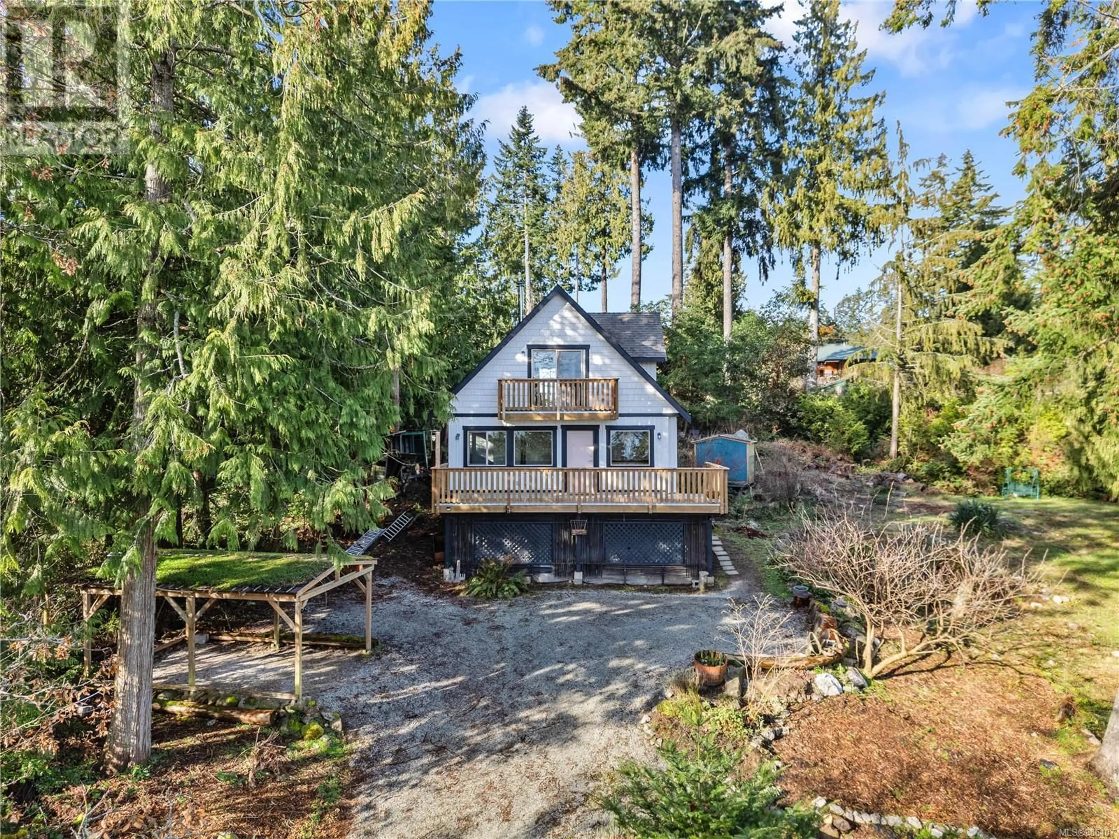 A pic from outside/outdoor area/front of a property/back of a property/a pic from drone, water/lake/river/ocean view for 150 Main St, Salt Spring British Columbia V8K1P2