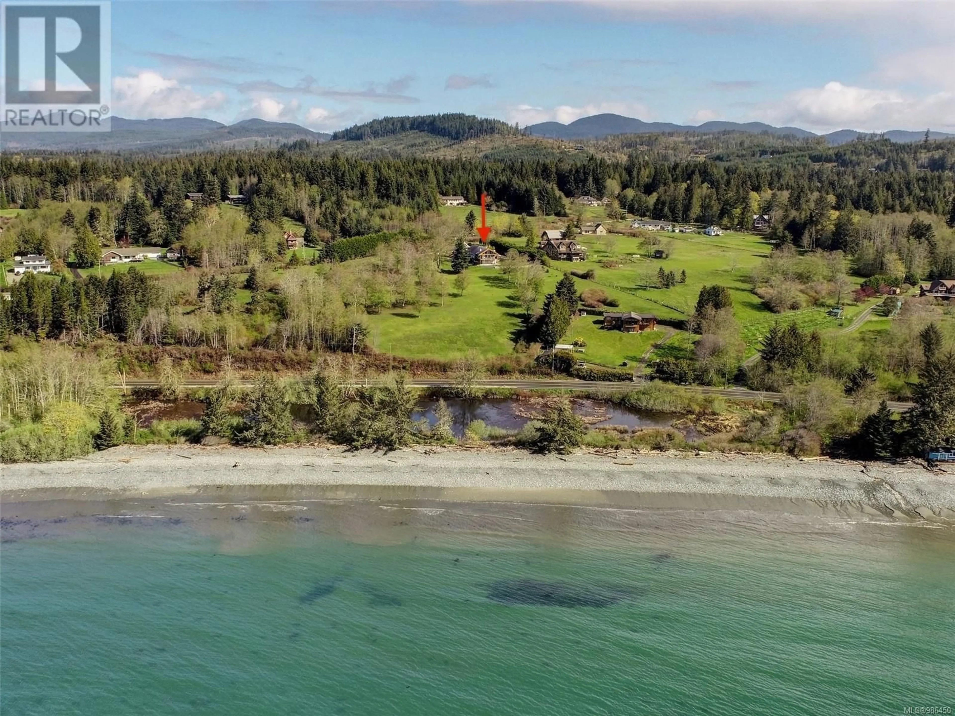A pic from outside/outdoor area/front of a property/back of a property/a pic from drone, water/lake/river/ocean view for 4690 OTTER POINT PLACE, Sooke British Columbia V9Z0K6
