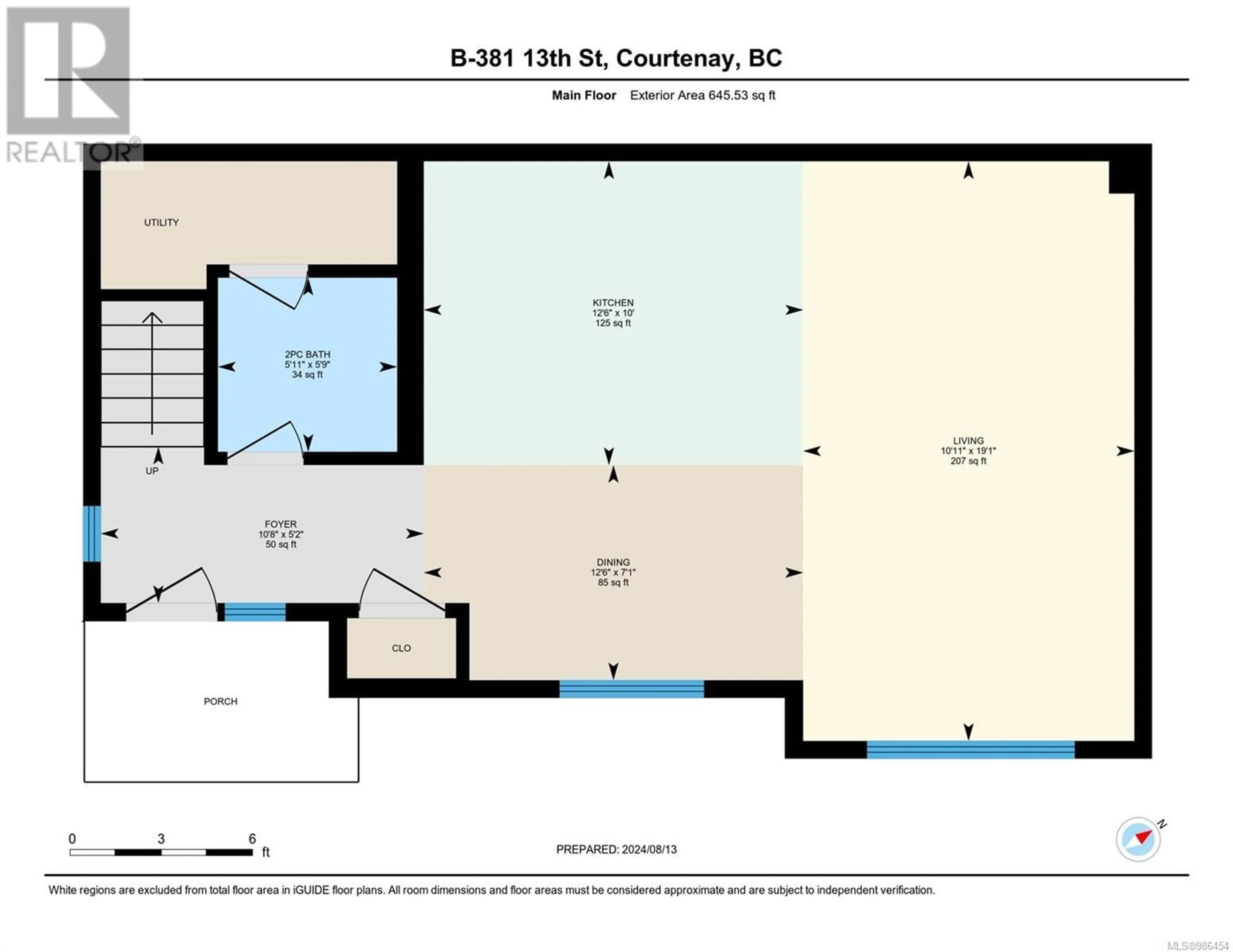 Floor plan for B 381 13th St, Courtenay British Columbia V9N1T5