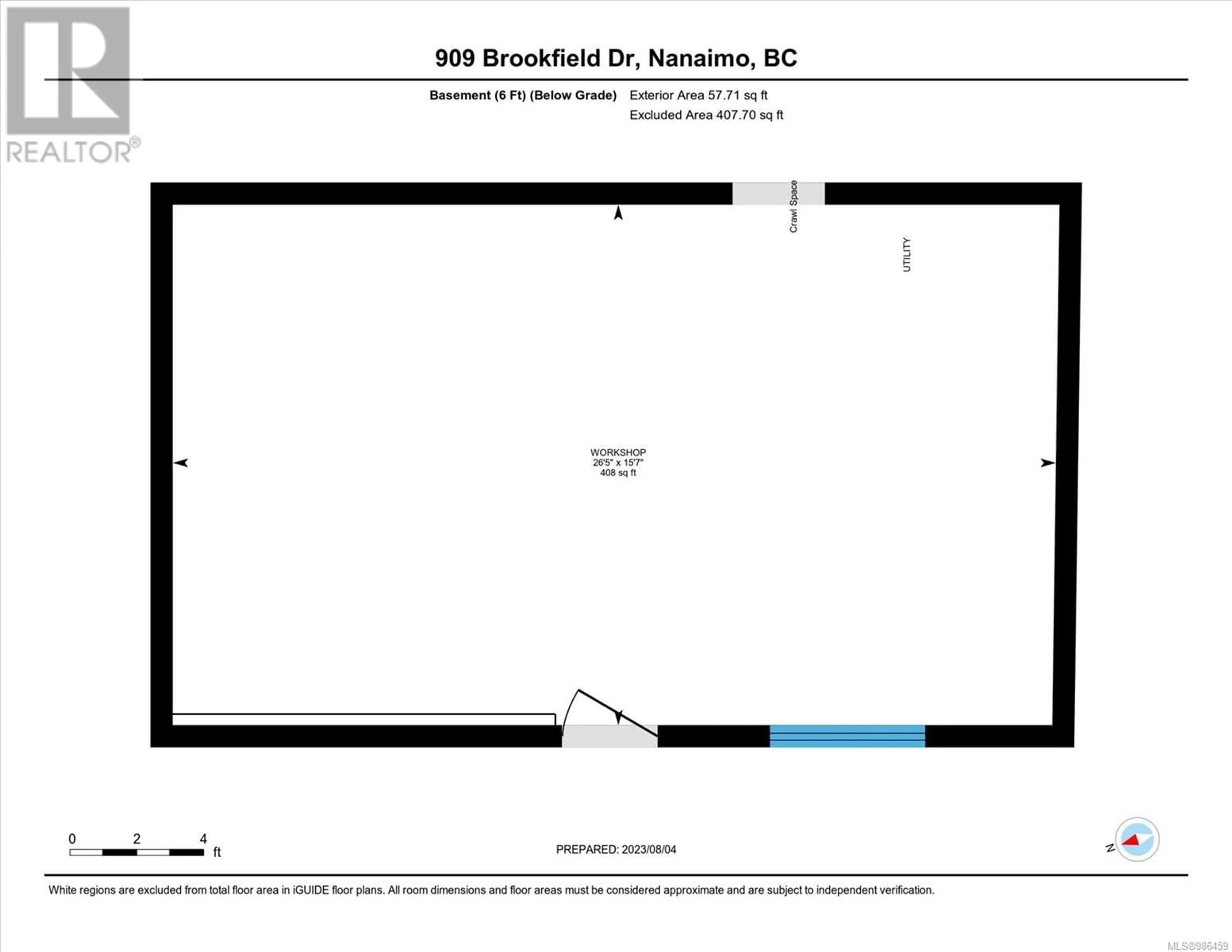 Floor plan for 909 Brookfield Pl, Nanaimo British Columbia V9R6P4