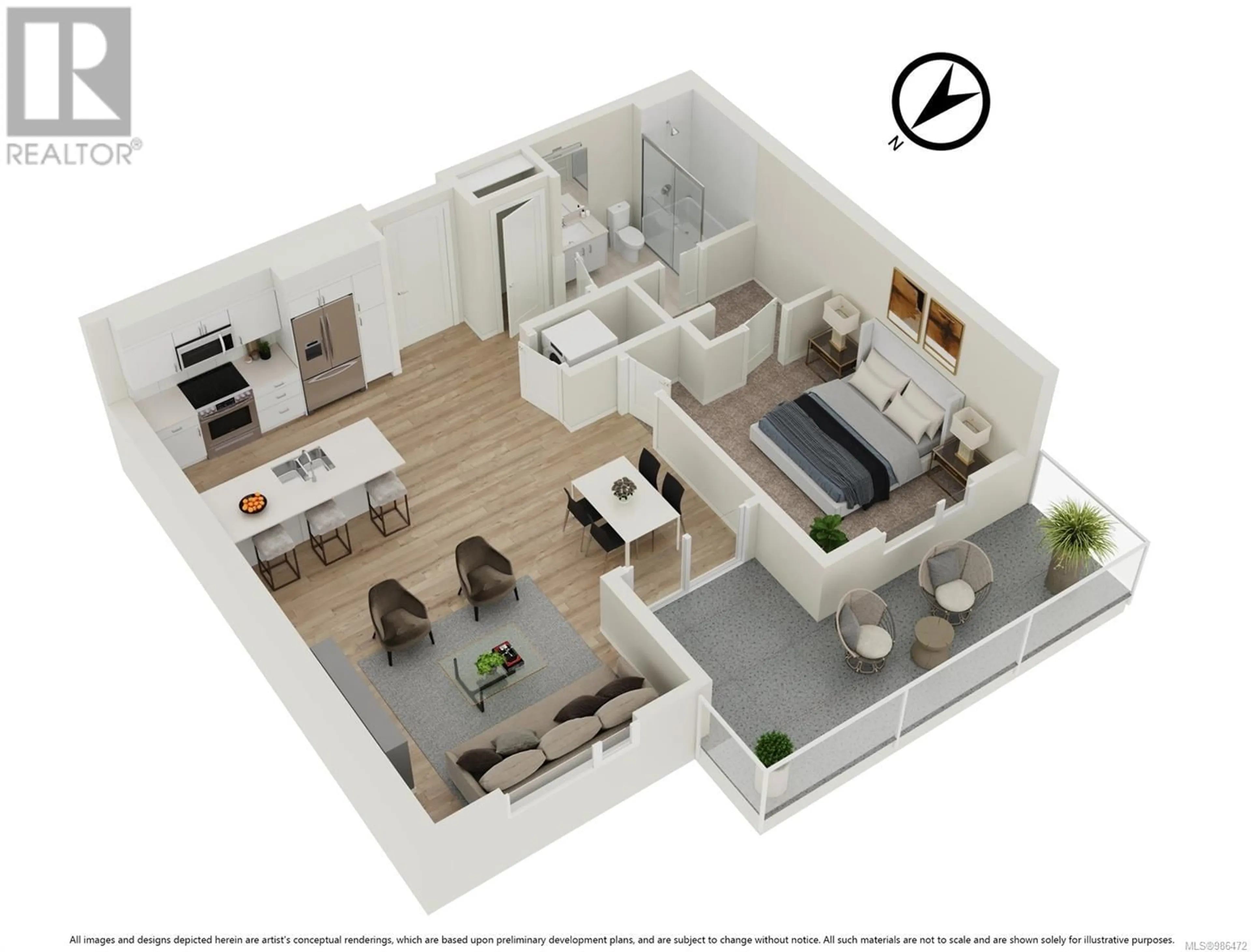 Floor plan for 405 918 Jenkins Ave, Langford British Columbia V9B2N7