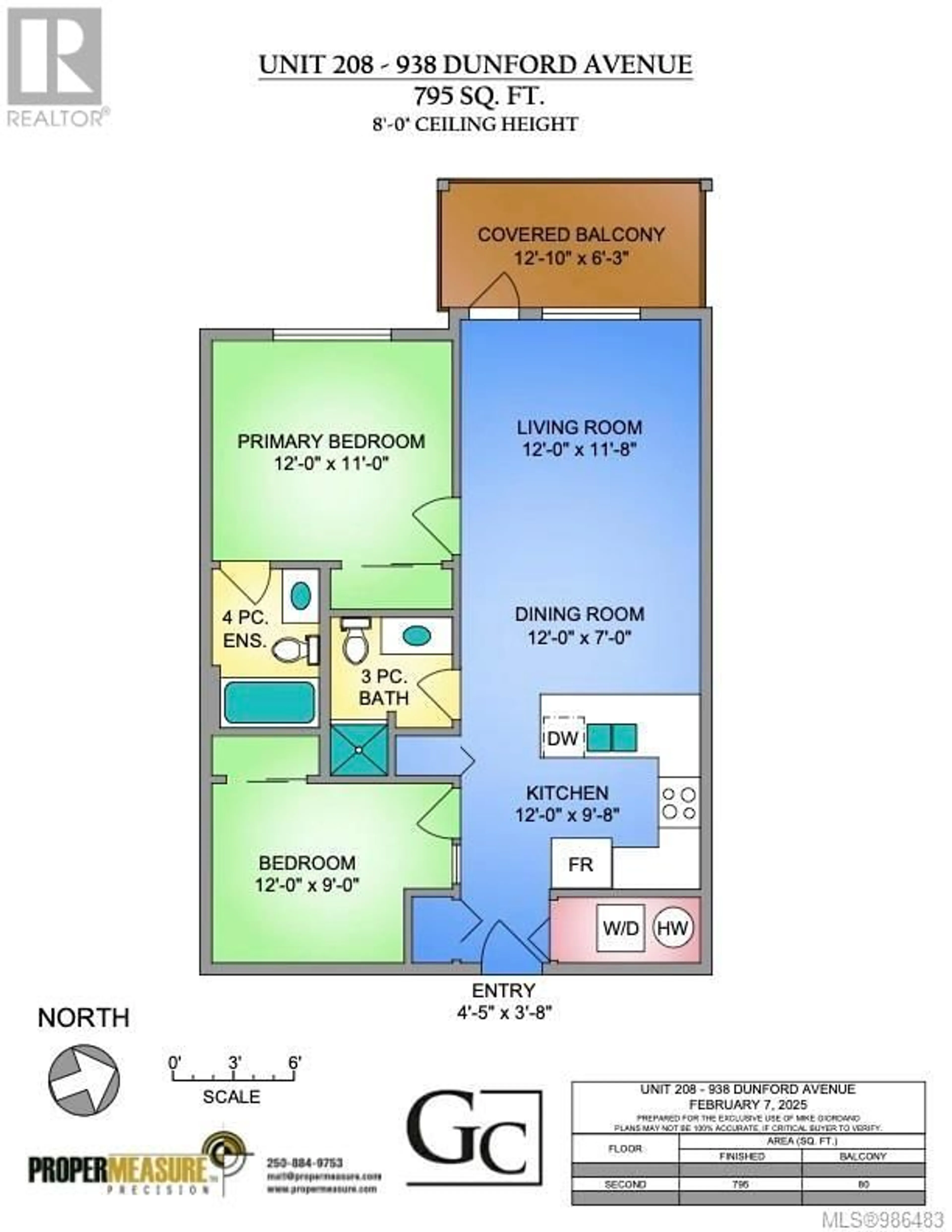 Floor plan for 208 938 Dunford Ave, Langford British Columbia V9B0M2