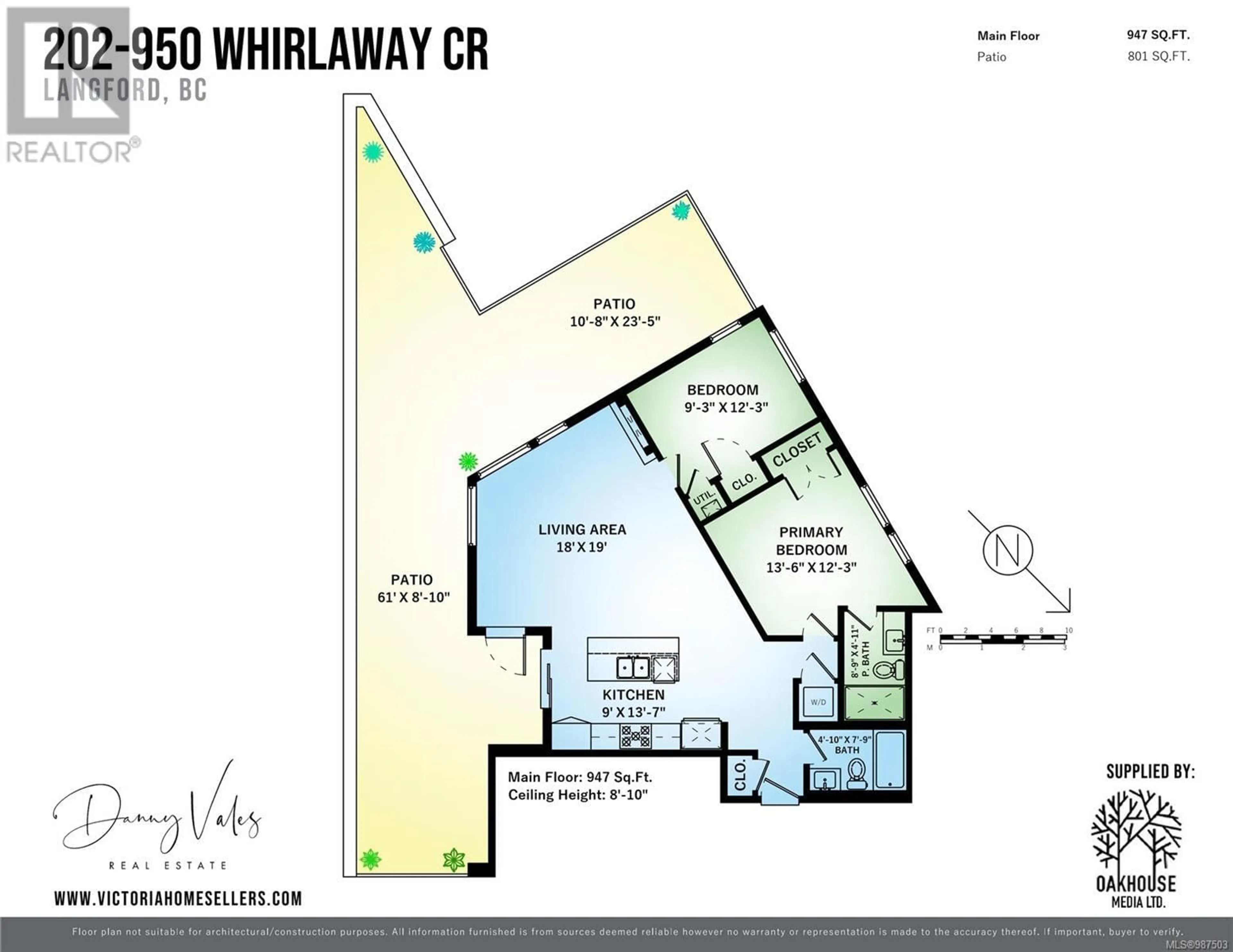 Floor plan for 202 - 950 WHIRLAWAY CRESCENT, Langford British Columbia V9B0Y3