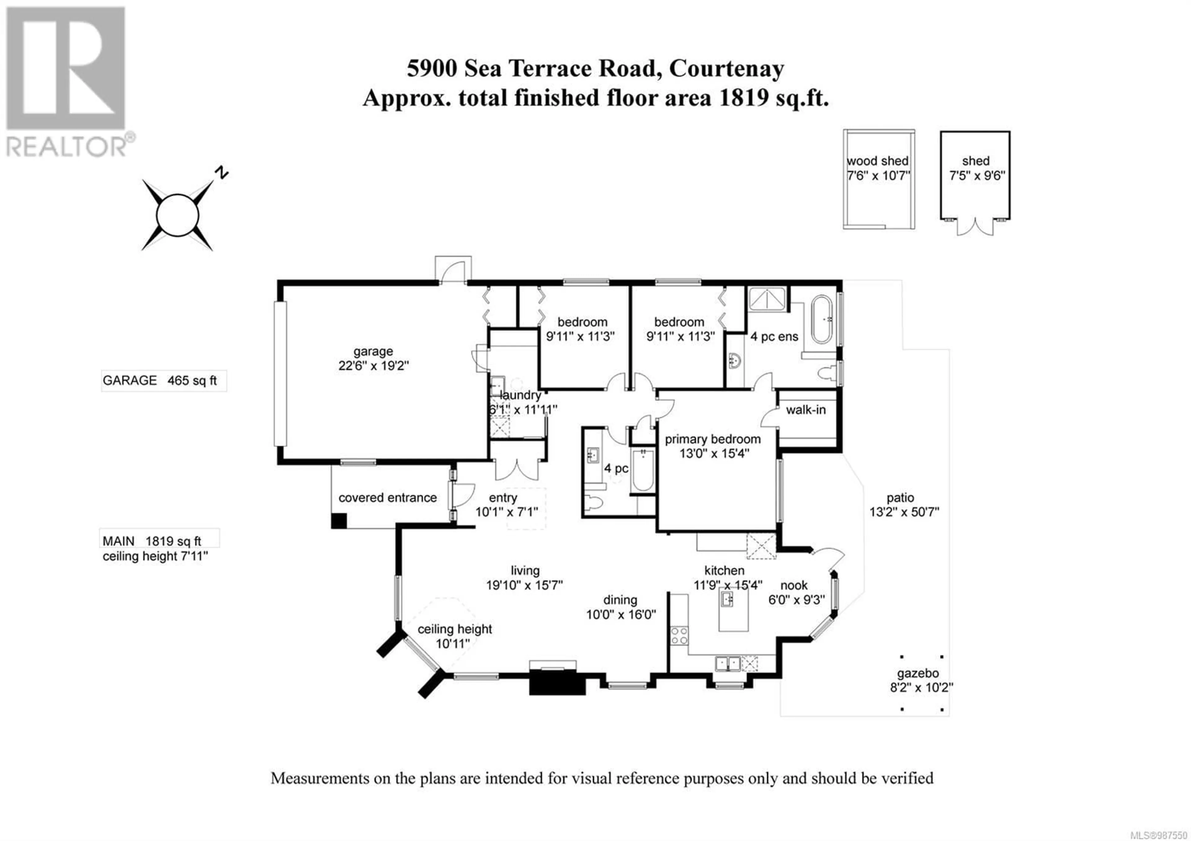 Floor plan for 5900 Sea Terrace Rd, Courtenay British Columbia V9N5M9