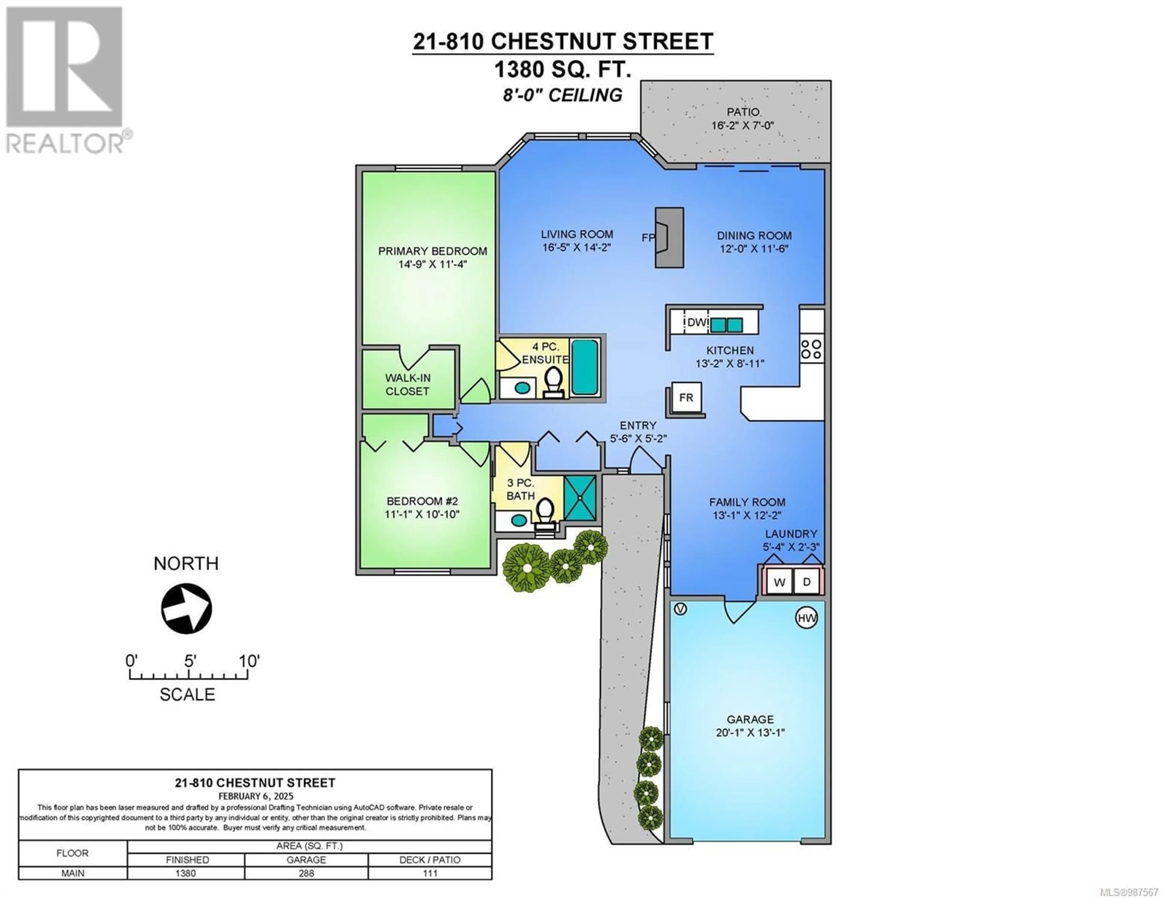 Floor plan for 21 - 810 CHESTNUT STREET, Qualicum Beach British Columbia V9K2M6