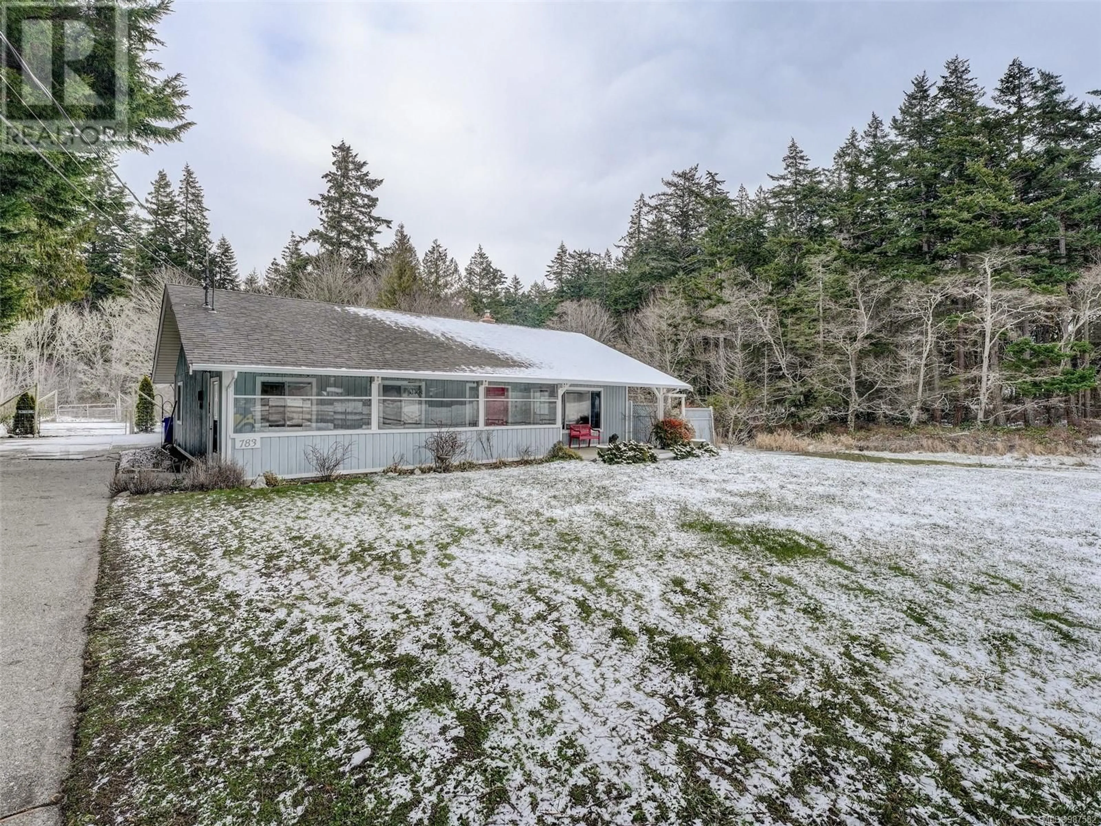 A pic from outside/outdoor area/front of a property/back of a property/a pic from drone, unknown for 783 Kangaroo Rd, Metchosin British Columbia V9C4E2