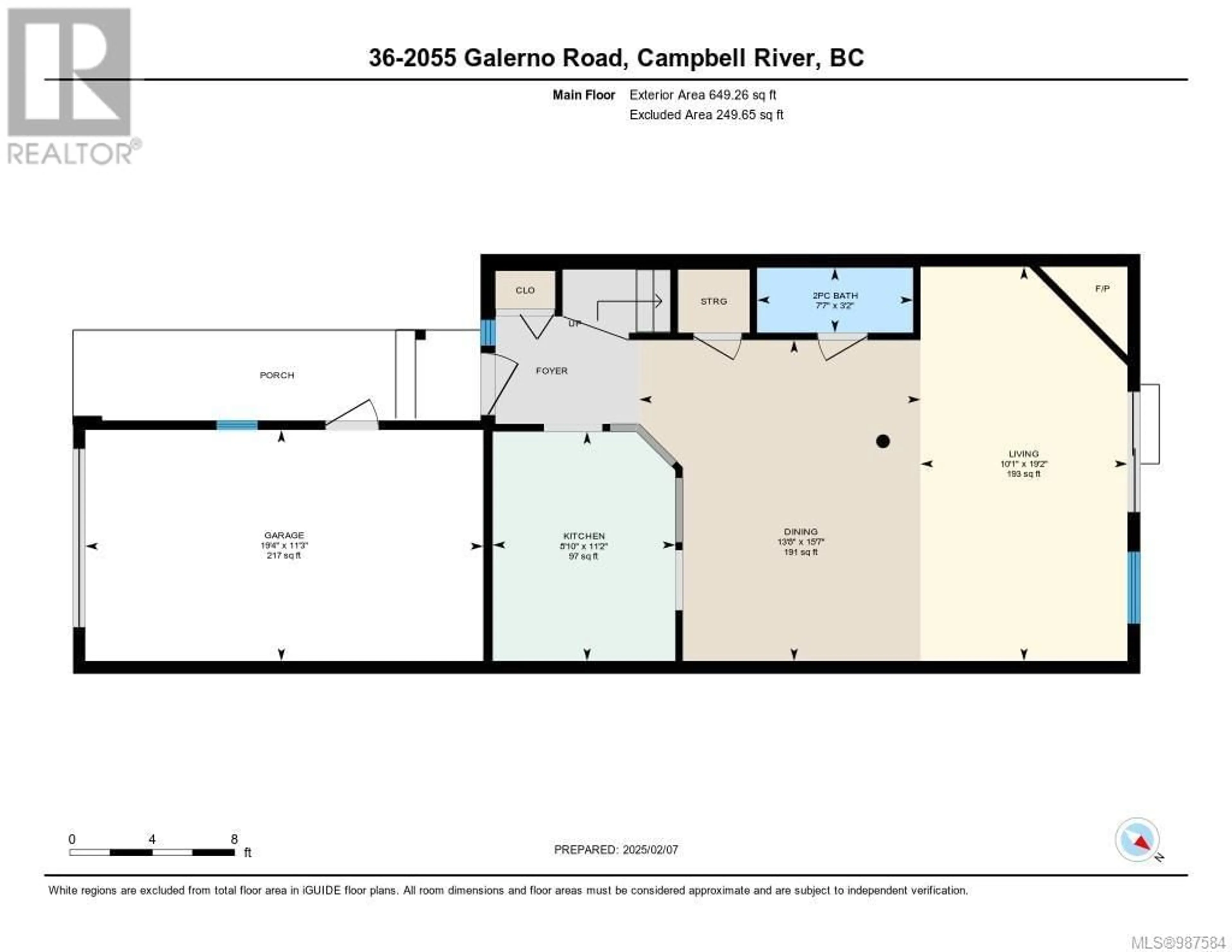 Floor plan for 36 2055 Galerno Rd, Campbell River British Columbia V9W6Z1