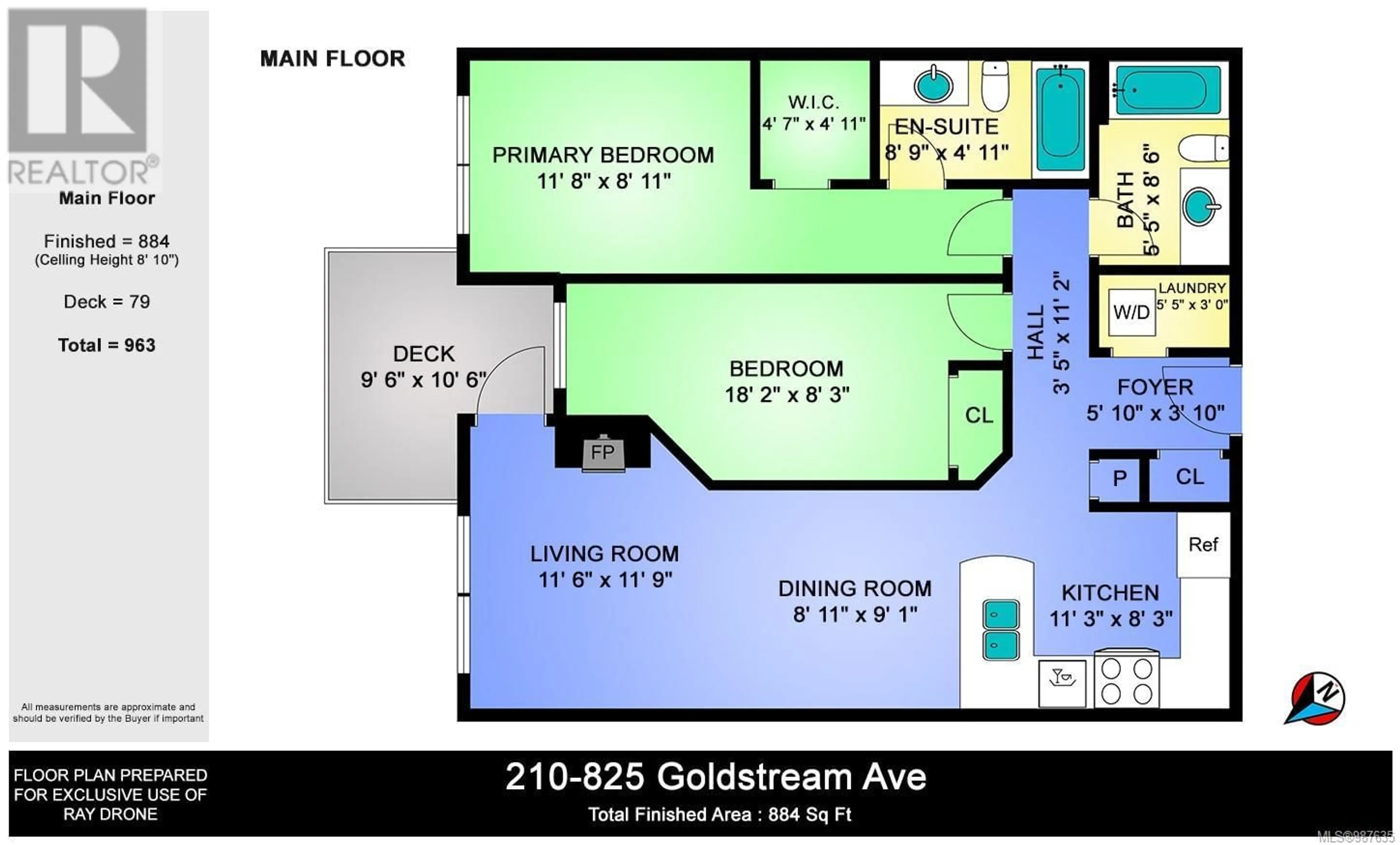 Floor plan for 210 - 825 GOLDSTREAM AVENUE, Langford British Columbia V9B2X8