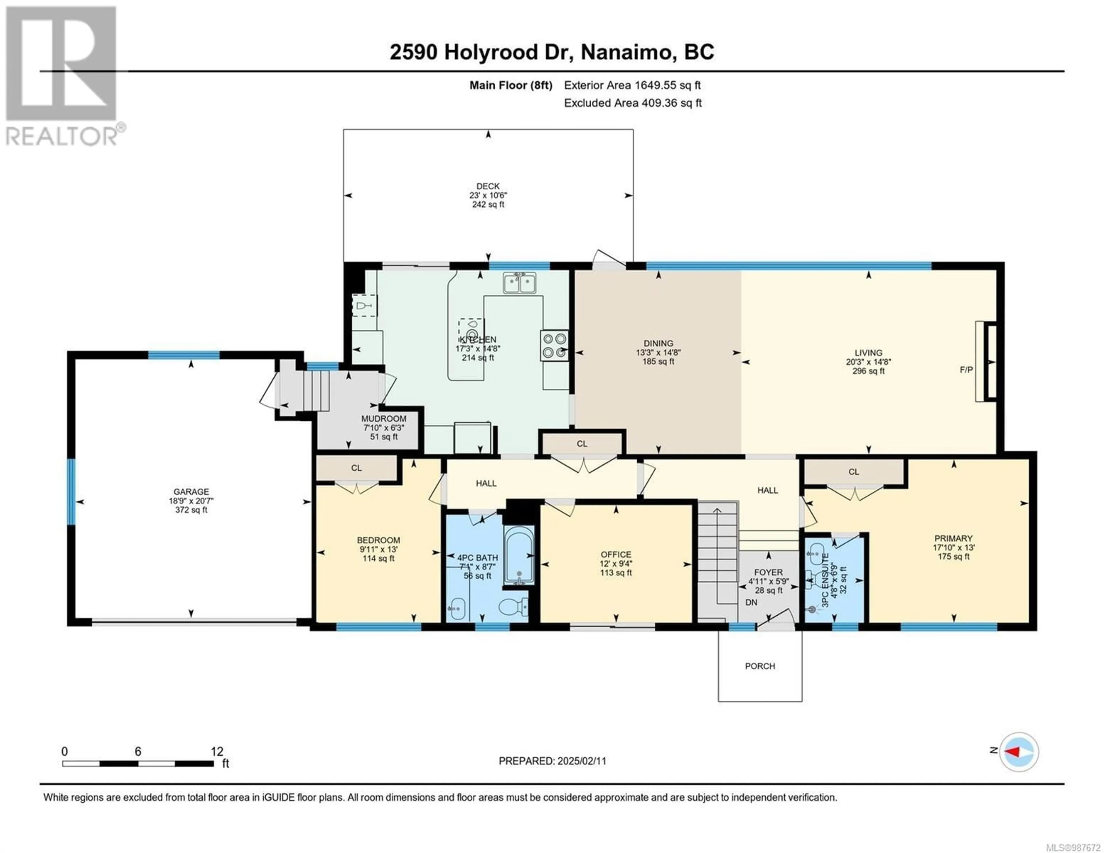 Floor plan for 2590 Holyrood Dr, Nanaimo British Columbia V9S4K9