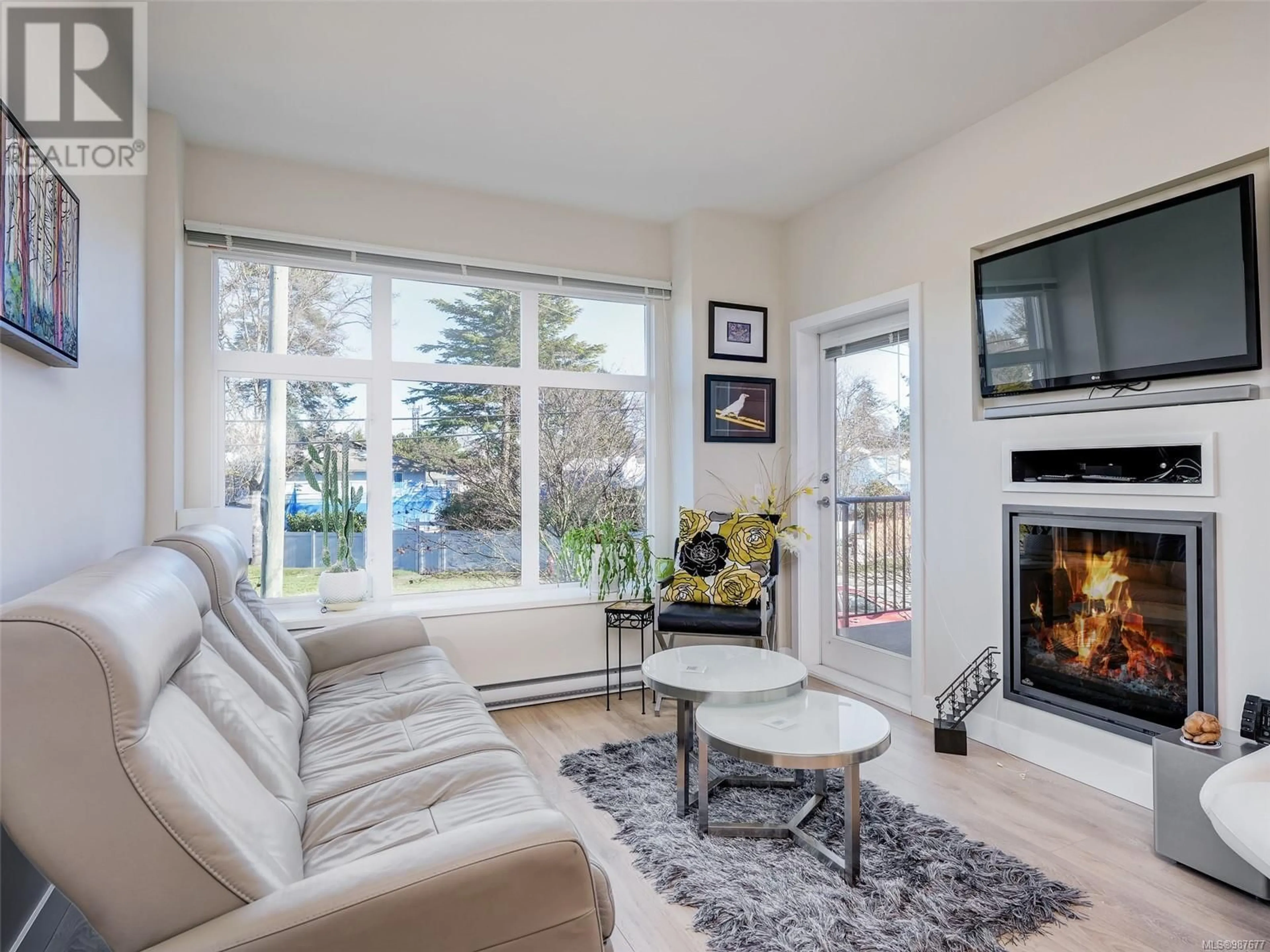 Living room with furniture, unknown for 206 - 4040 BORDEN STREET, Saanich British Columbia V8X2E9