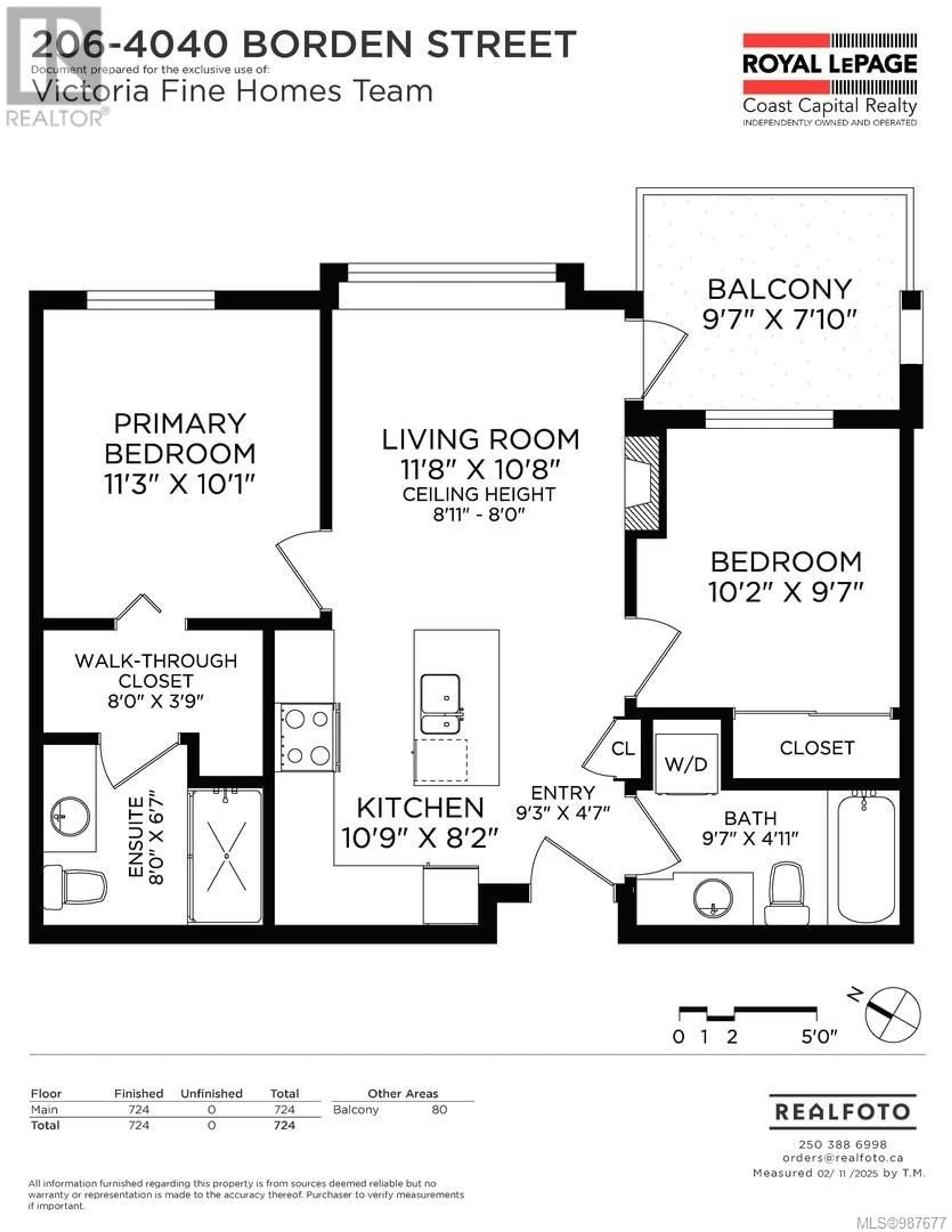 Floor plan for 206 - 4040 BORDEN STREET, Saanich British Columbia V8X2E9