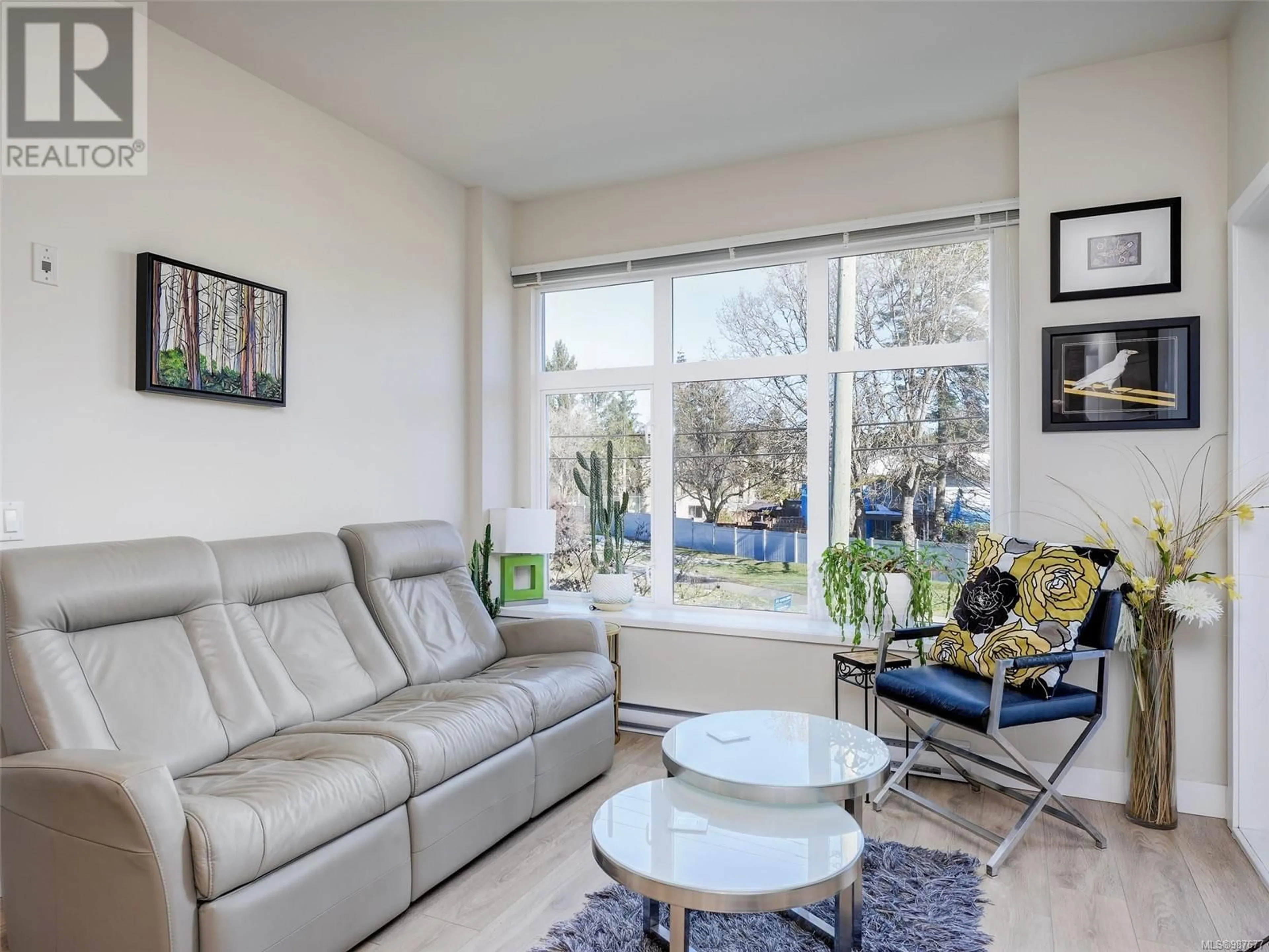 Living room with furniture, unknown for 206 - 4040 BORDEN STREET, Saanich British Columbia V8X2E9