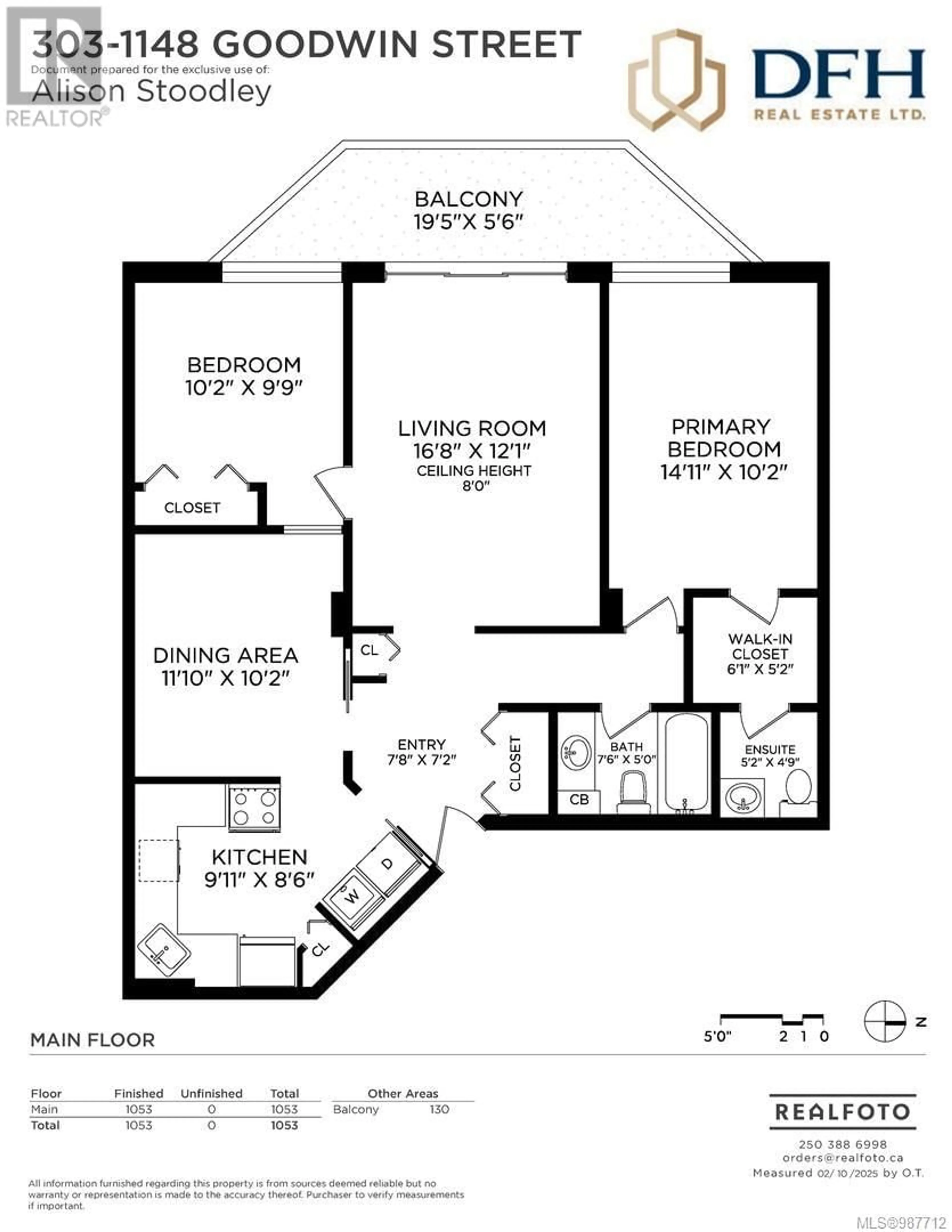 Floor plan for 303 1148 Goodwin St, Oak Bay British Columbia V8S5H2