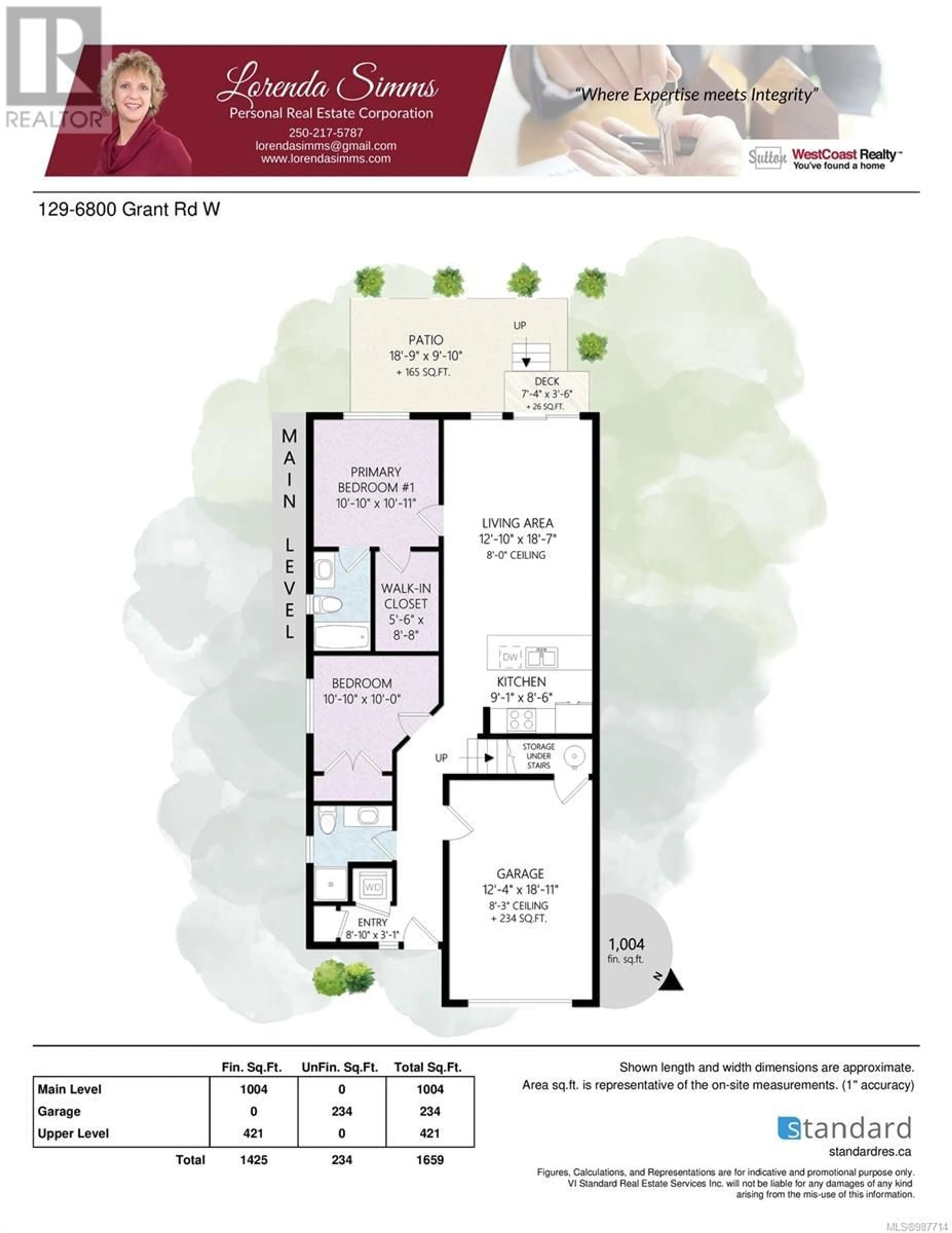 Floor plan for 129 - 6800 GRANT ROAD WEST, Sooke British Columbia V9Z1K6