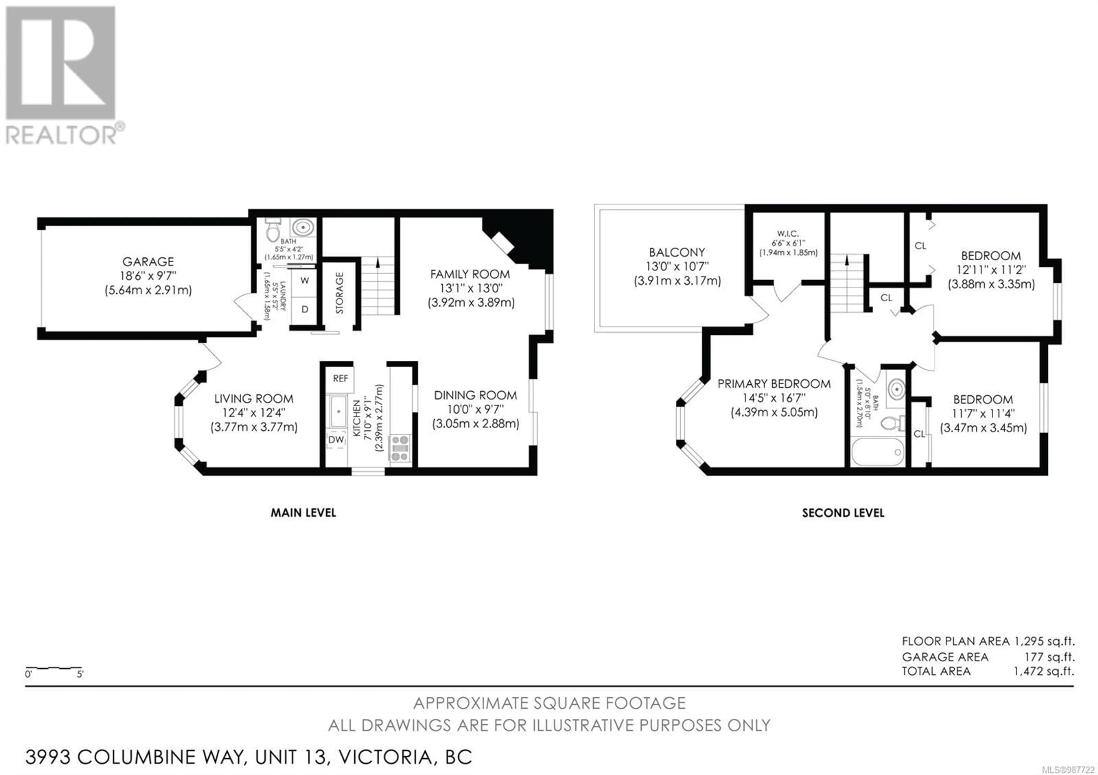 Floor plan for 13 3993 Columbine Way, Saanich British Columbia V8Z6Z3