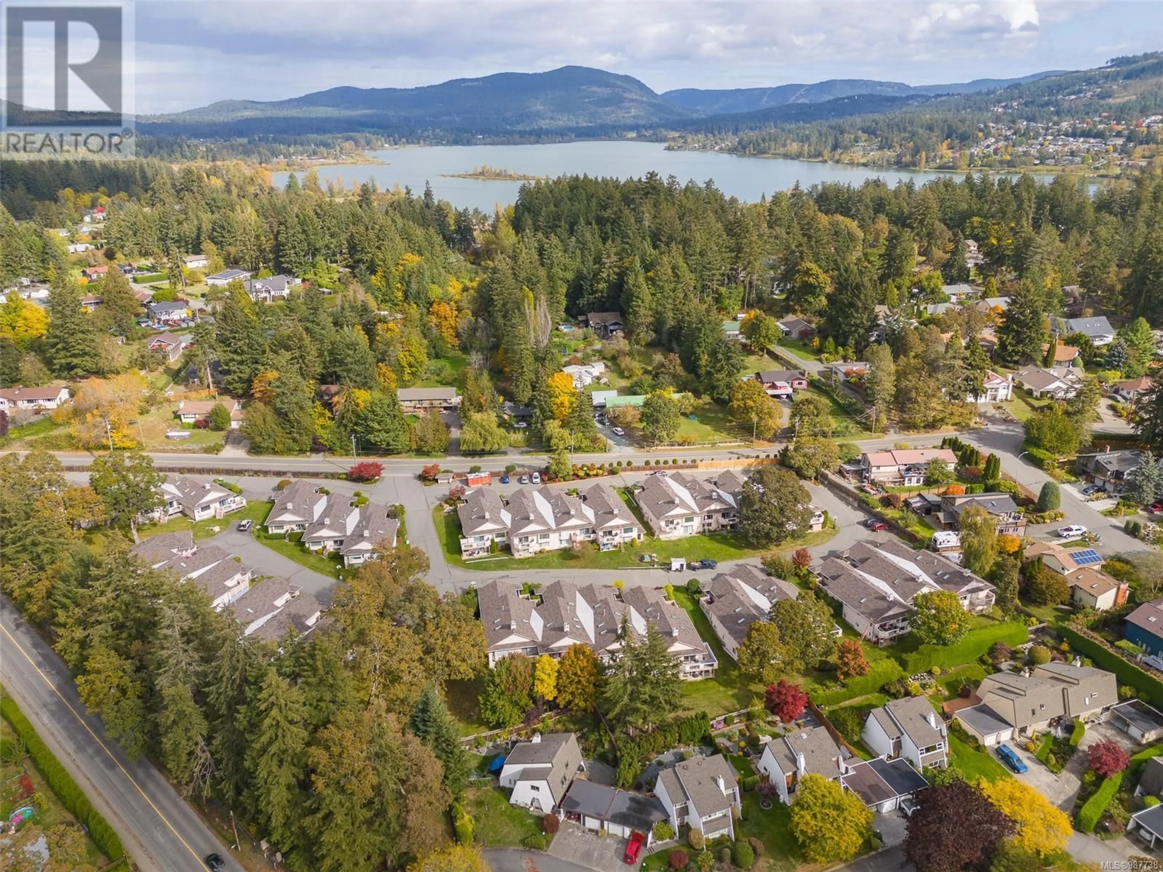 A pic from outside/outdoor area/front of a property/back of a property/a pic from drone, water/lake/river/ocean view for 28 5980 Jaynes Rd, Duncan British Columbia V9L4X6