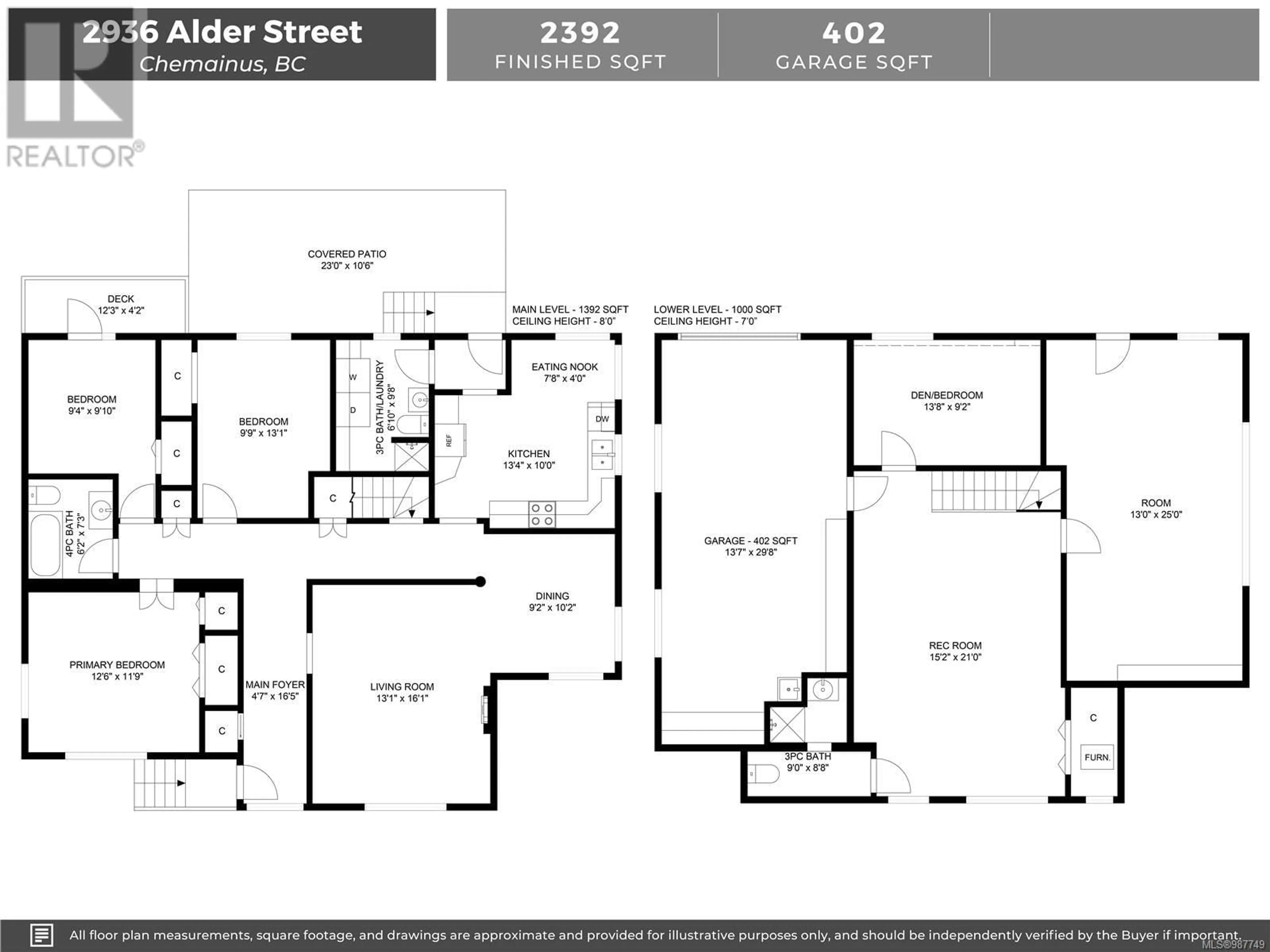 Floor plan for 2936 ALDER St, Chemainus British Columbia V0R1K0