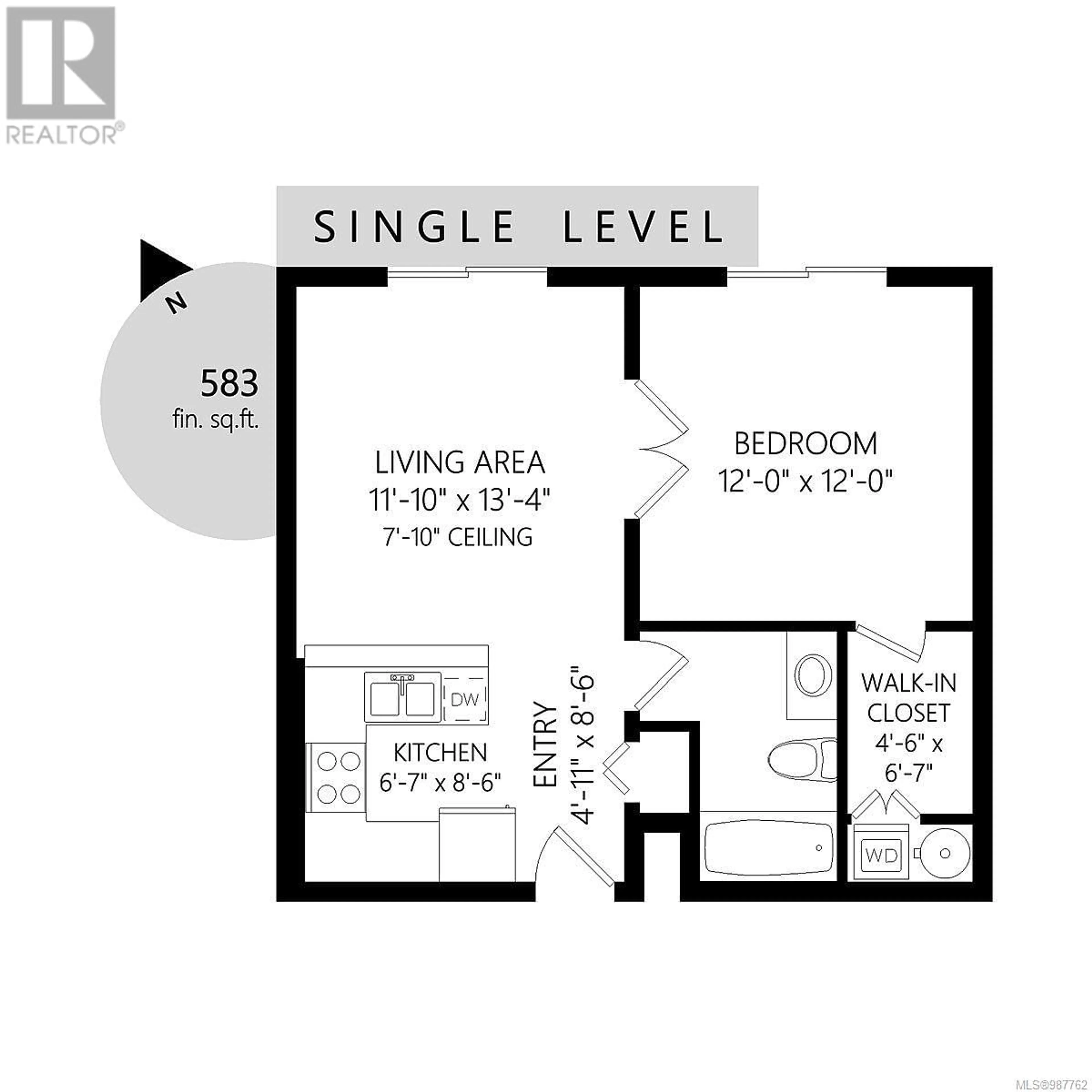 Floor plan for 306 356 Gorge Rd E, Victoria British Columbia V8T2W2