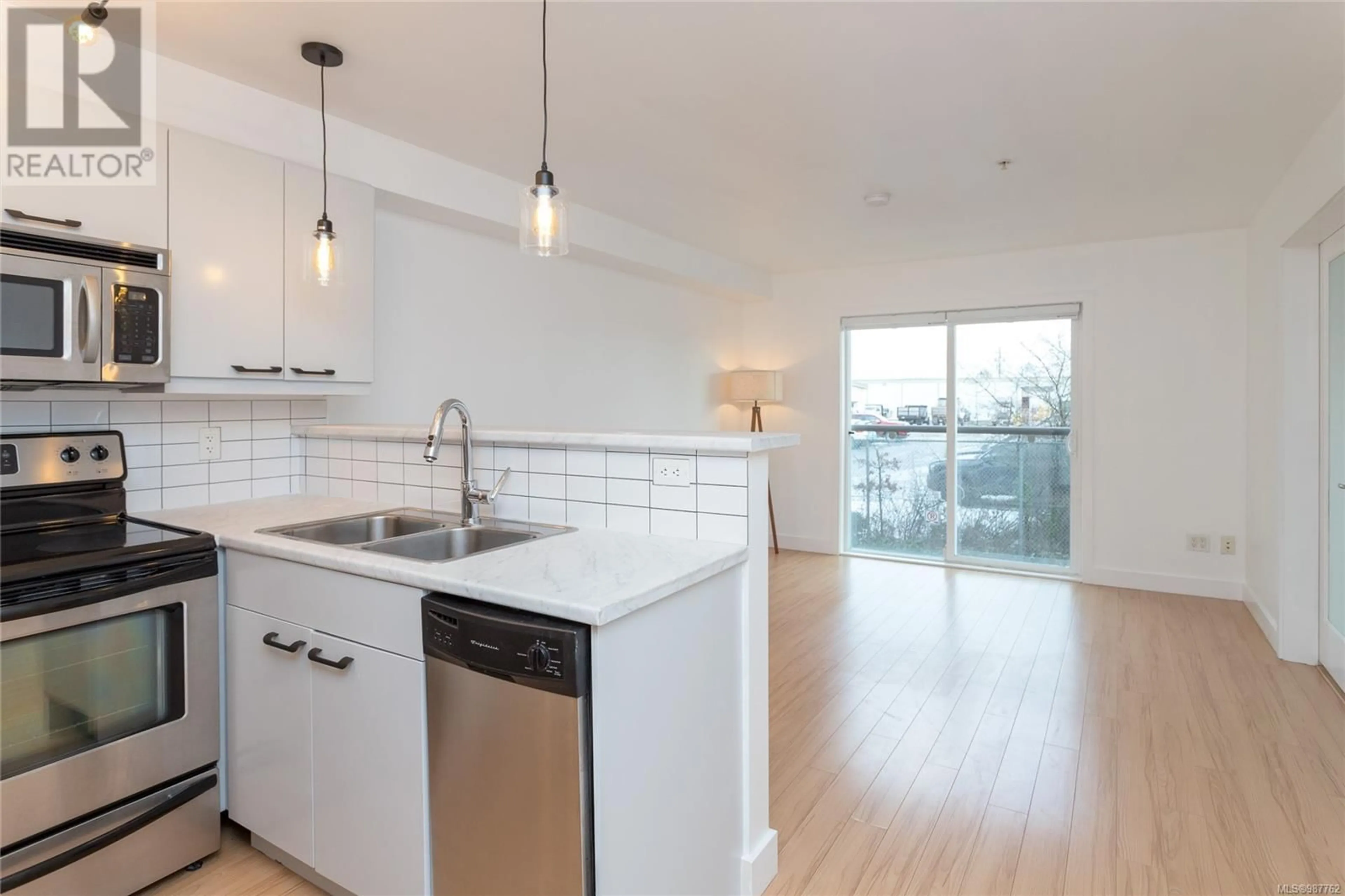 Open concept kitchen, unknown for 306 356 Gorge Rd E, Victoria British Columbia V8T2W2