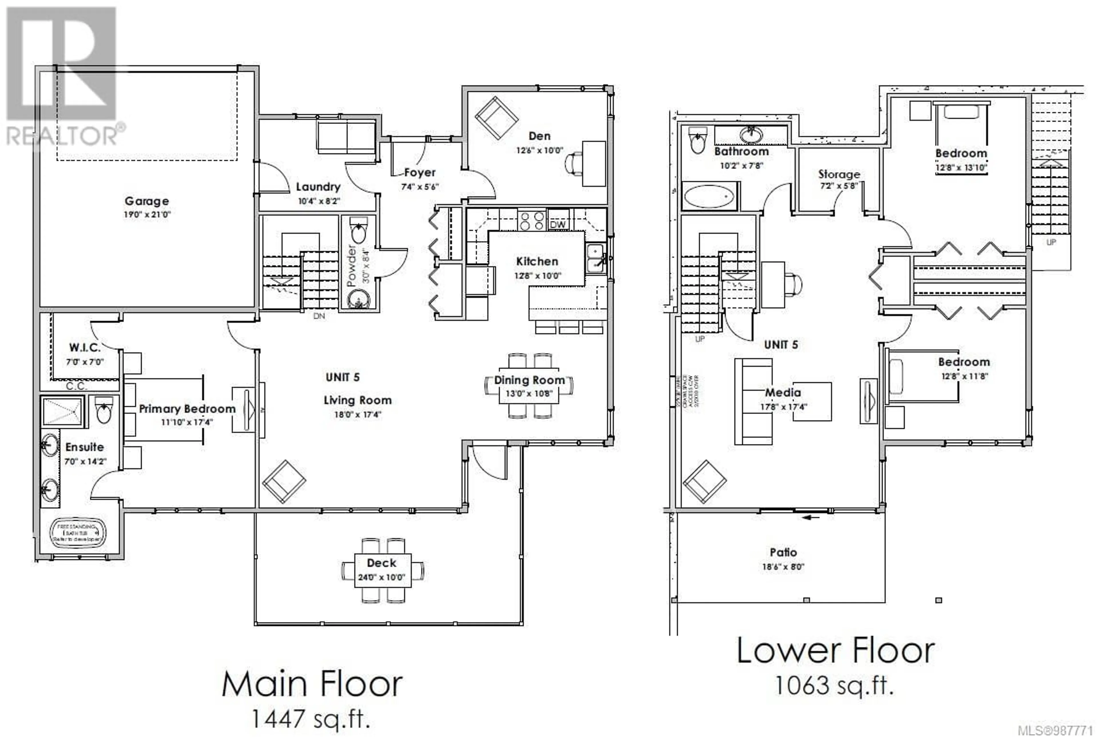 Floor plan for 112 - 2576 OBSIDIAN PLACE, Langford British Columbia V9C4A6