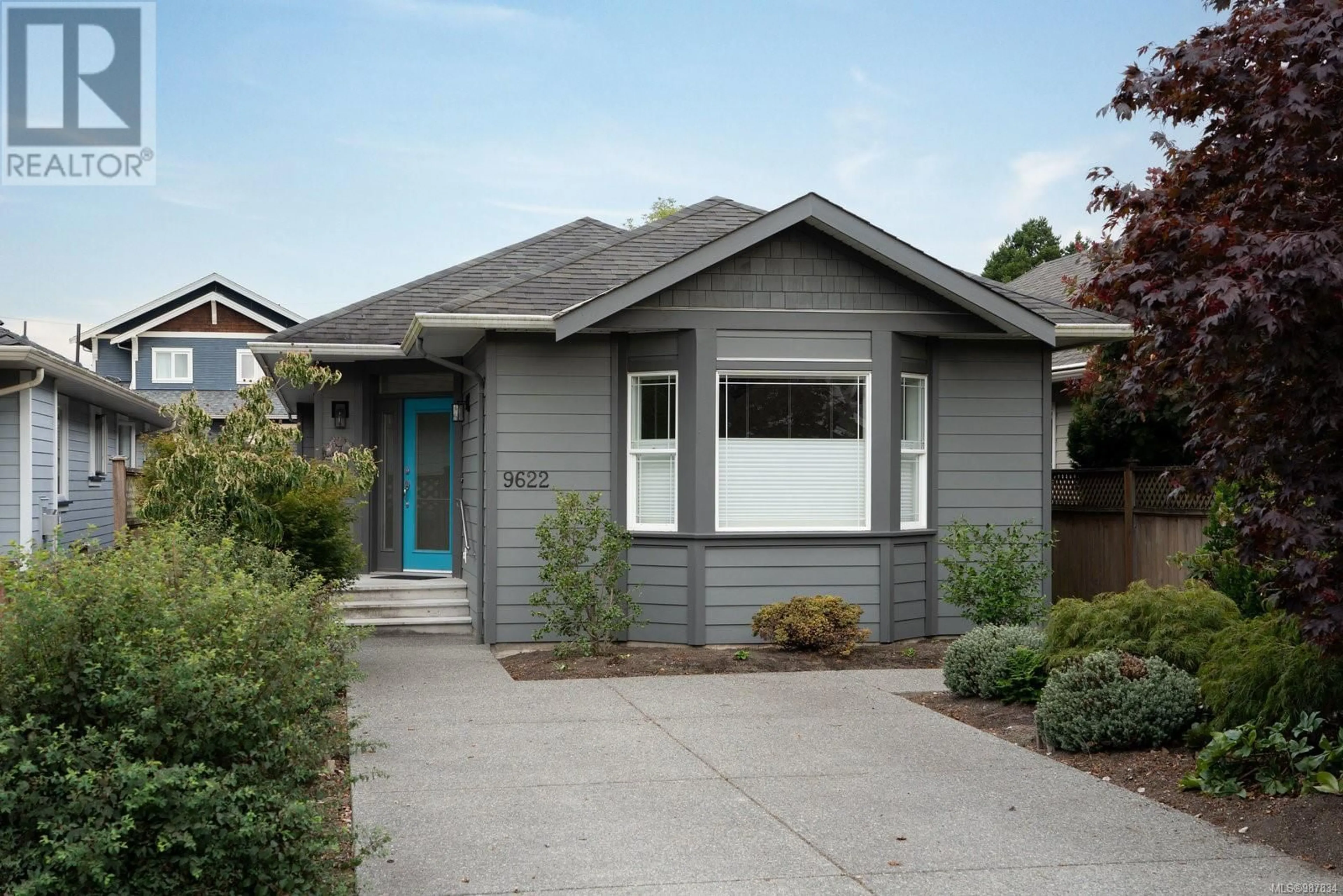 Home with vinyl exterior material, street for 9622 Sixth St, Sidney British Columbia V8L2W2