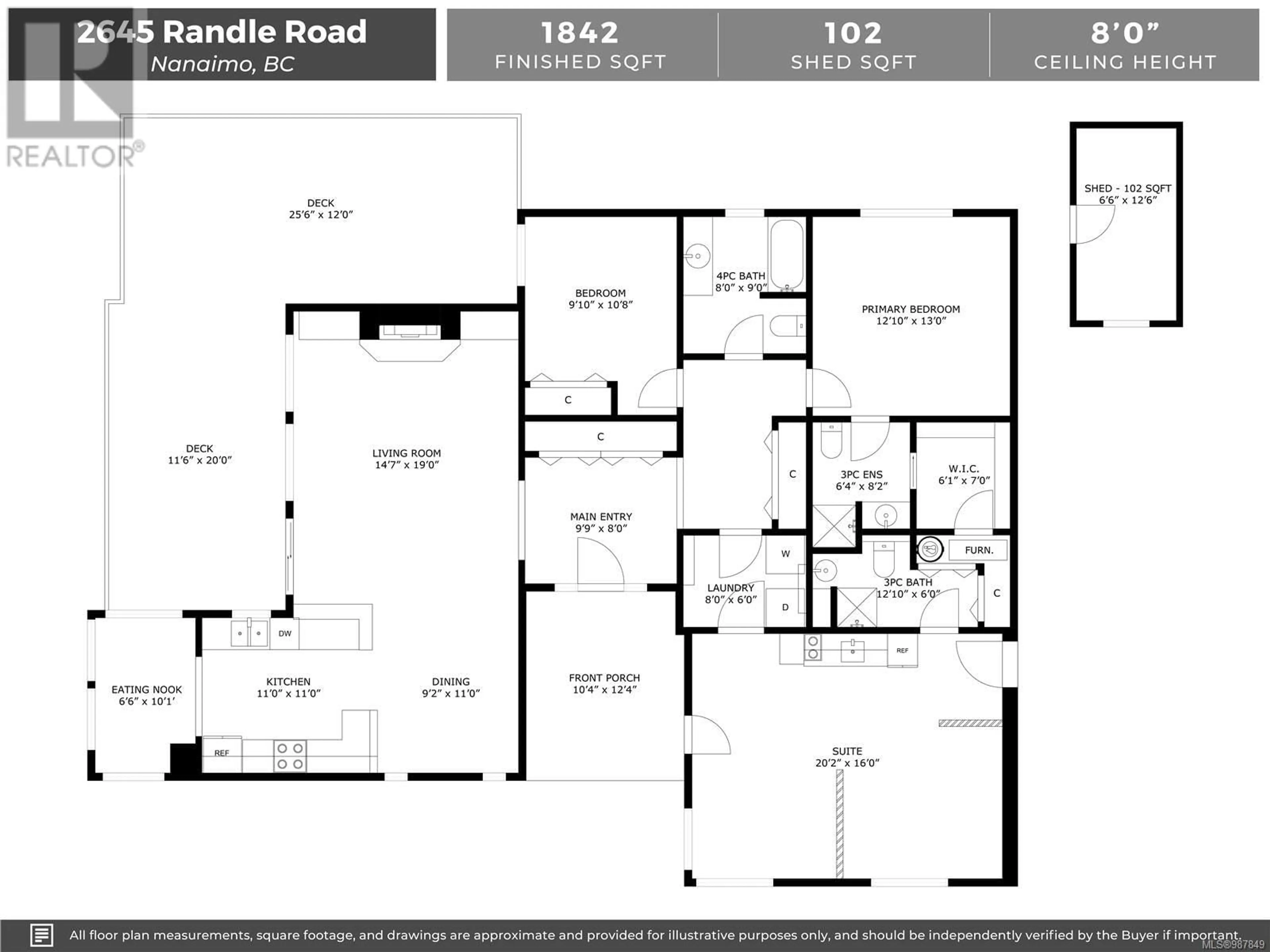 Floor plan for 2645 RANDLE ROAD, Nanaimo British Columbia V9S3X3