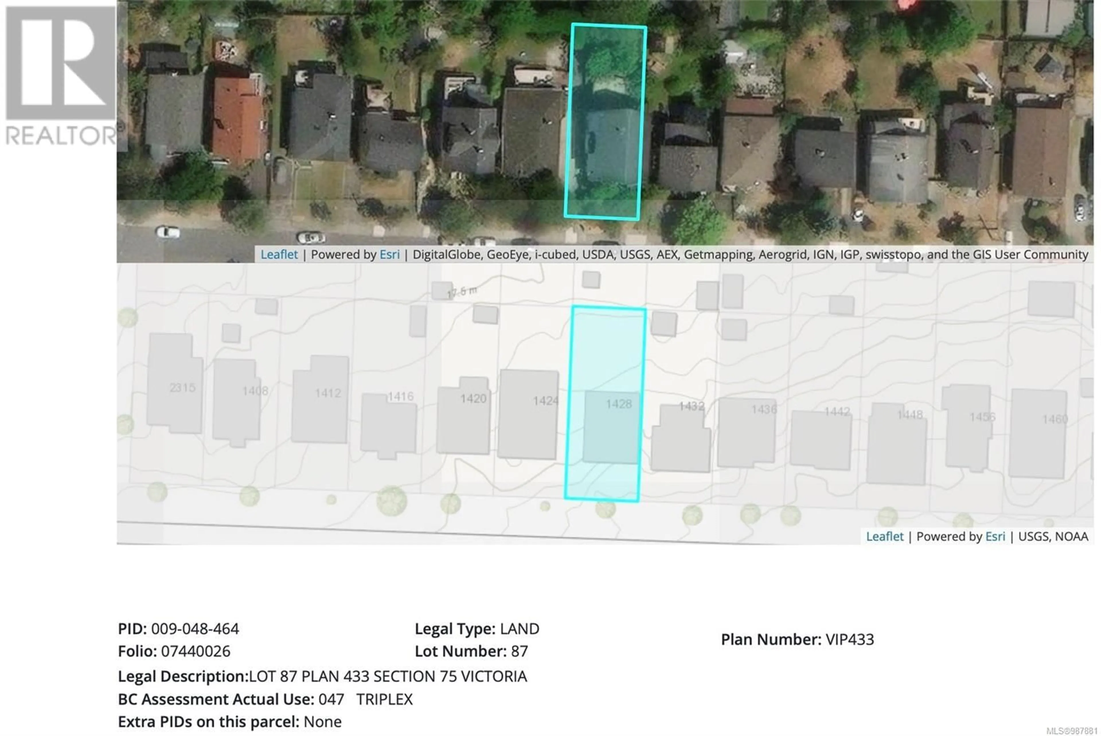 A pic from outside/outdoor area/front of a property/back of a property/a pic from drone, street for 1428 Denman St, Victoria British Columbia V8R1X6