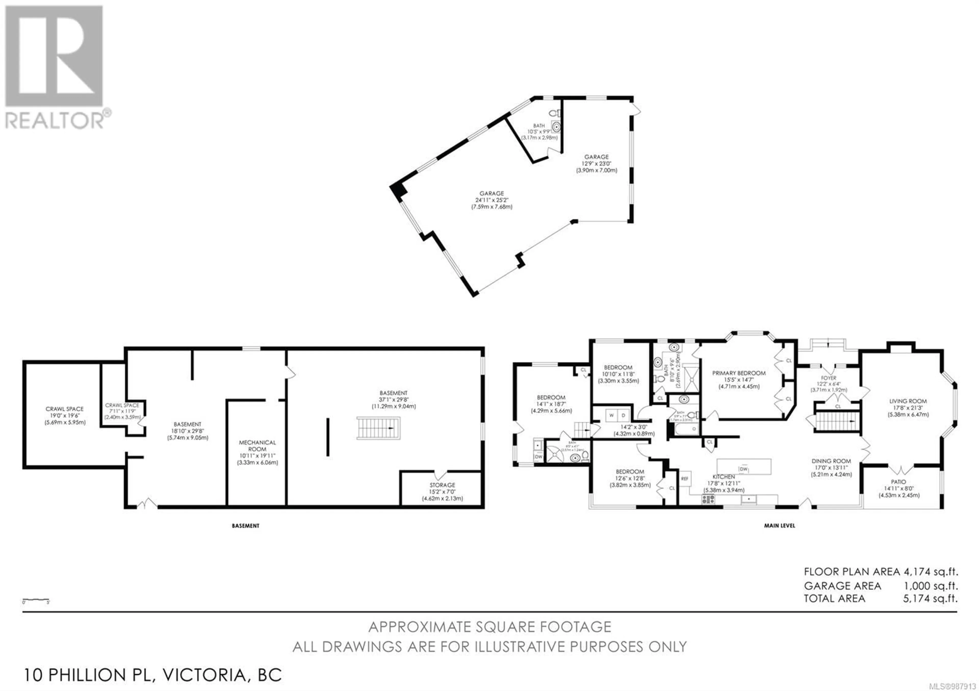 Floor plan for 10 Phillion Pl, Esquimalt British Columbia V9A4H9