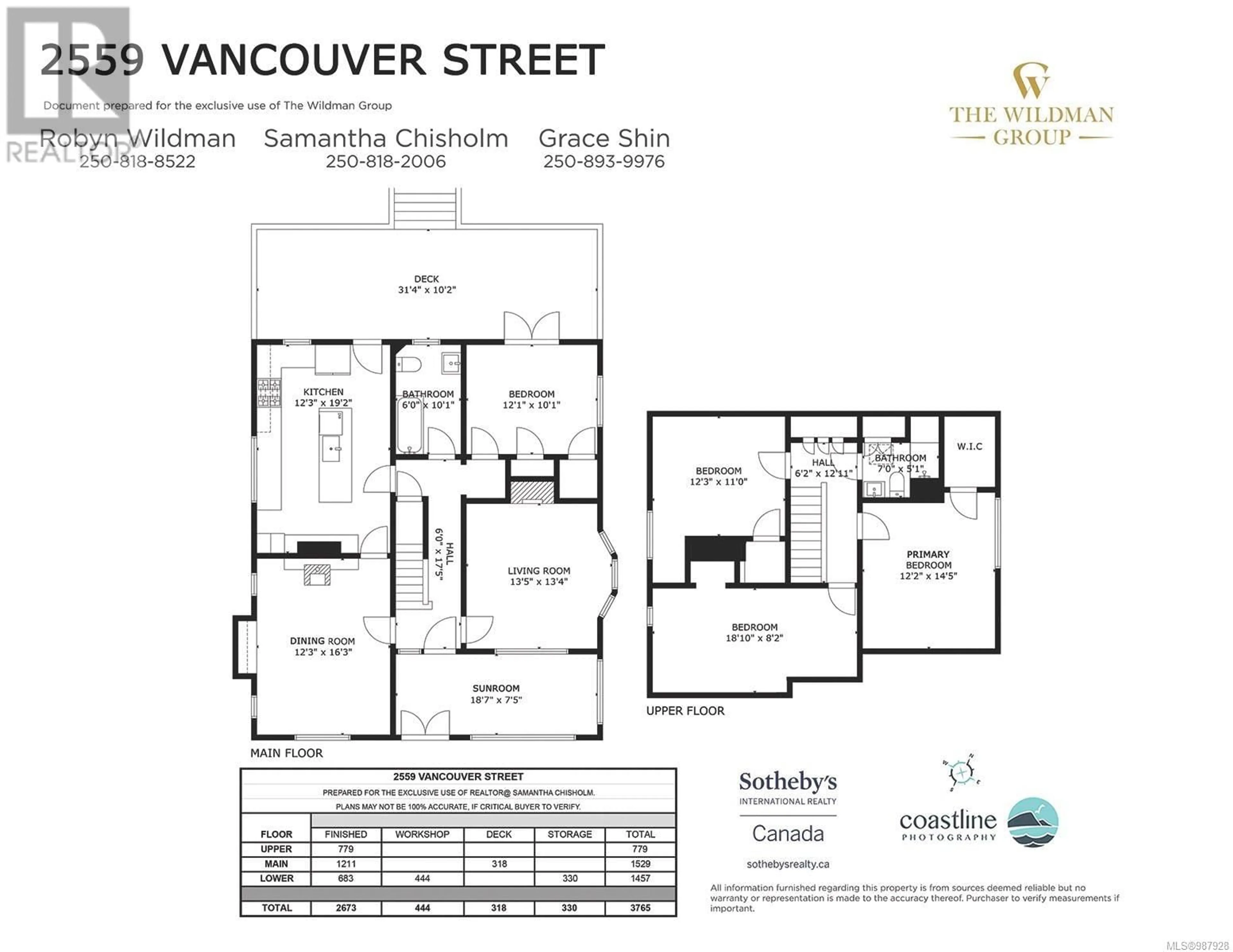 Floor plan for 2559 Vancouver St, Victoria British Columbia V8T4A6