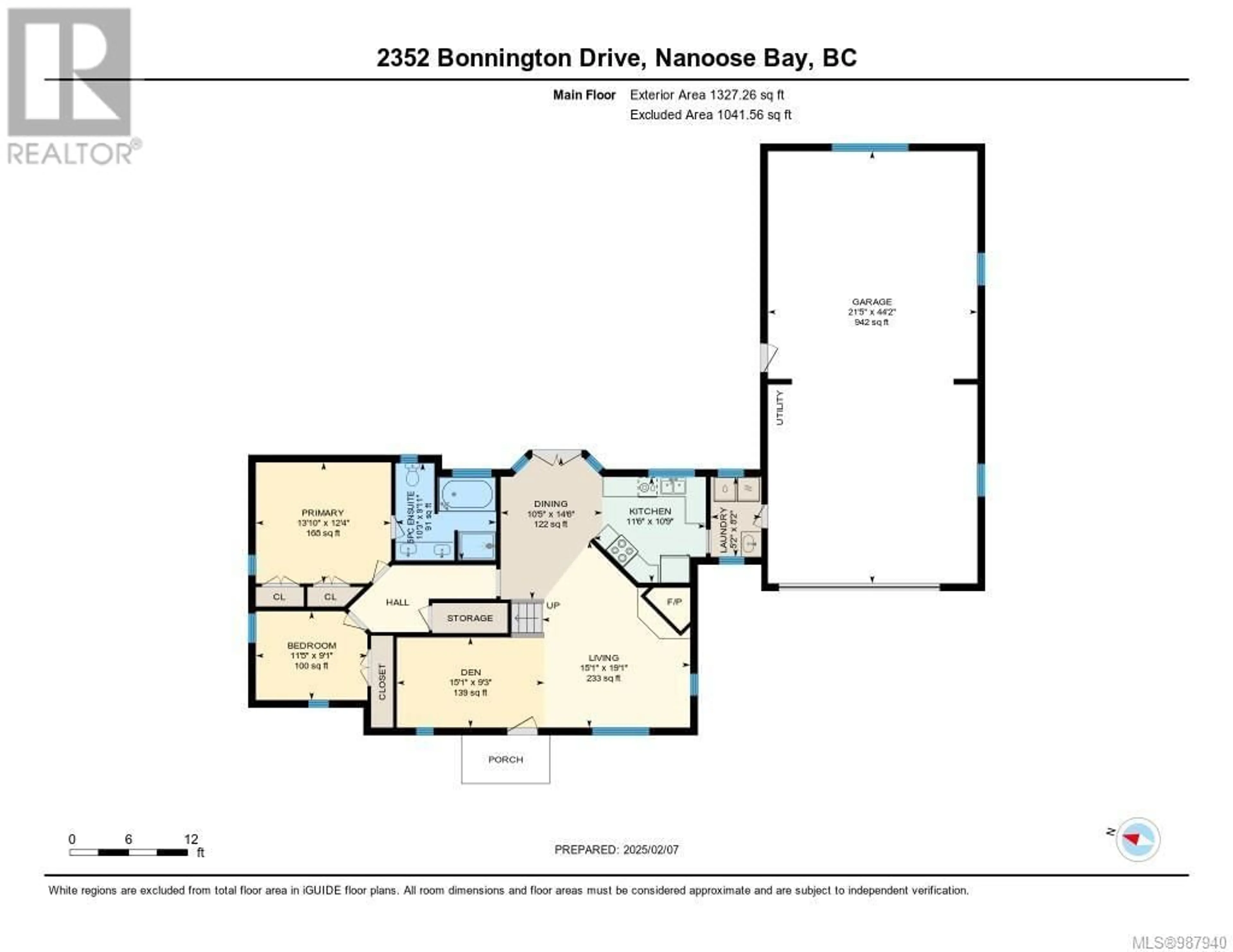 Floor plan for 2352 Bonnington Dr, Nanoose Bay British Columbia V9P9M2