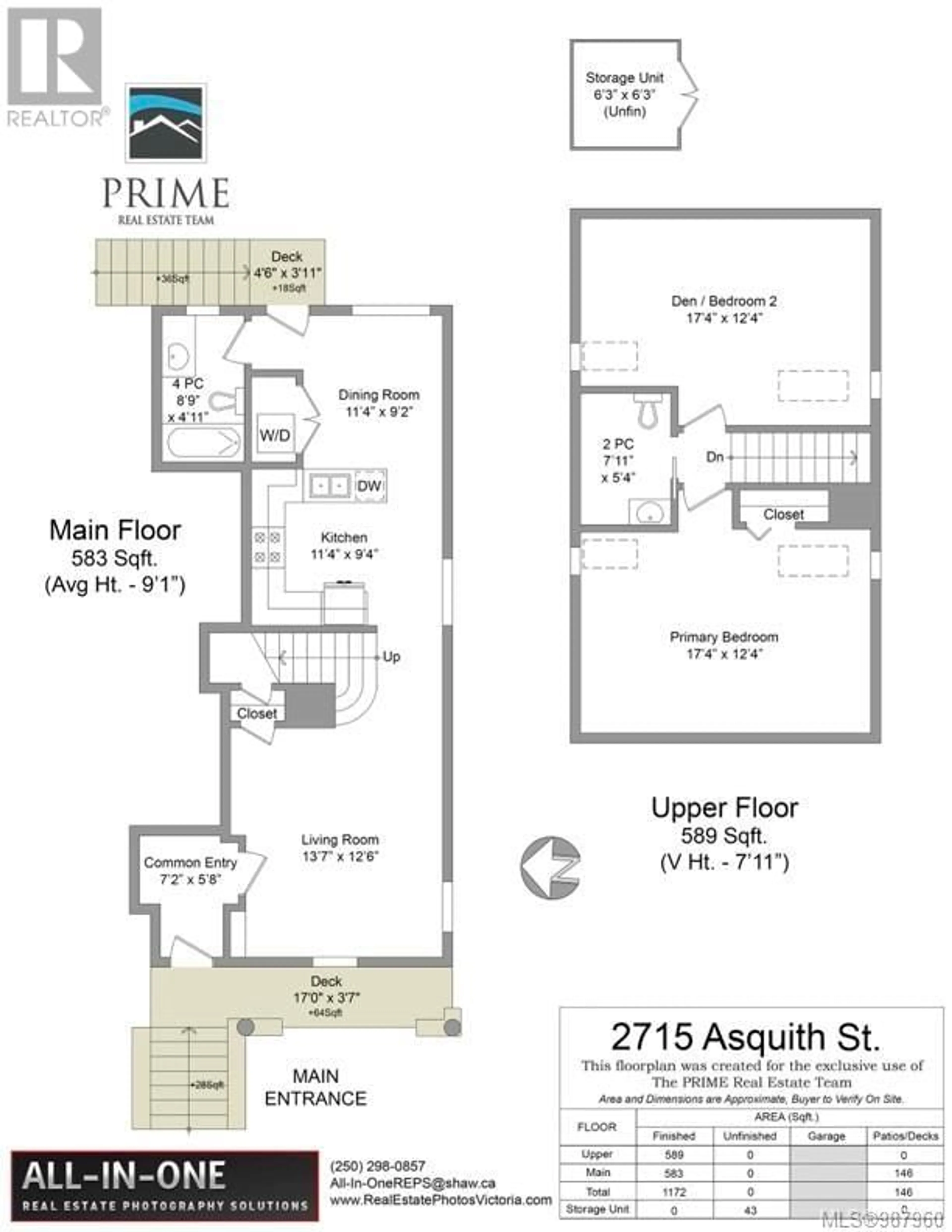 Floor plan for 2715 Asquith St, Victoria British Columbia V8R3Y6