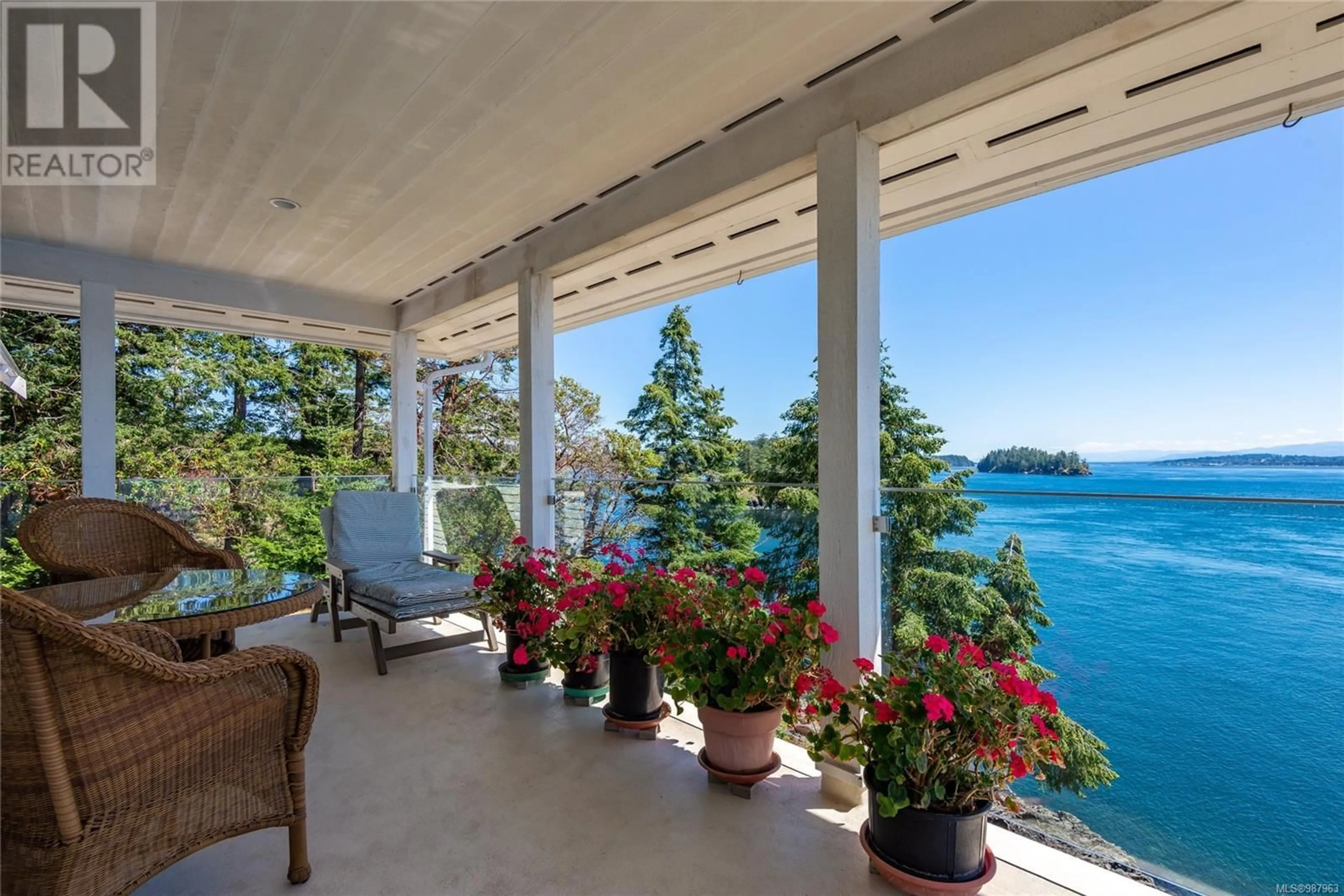 Patio, water/lake/river/ocean view for 1380 UPSHUR ROAD, Quadra Island British Columbia V0P1H0