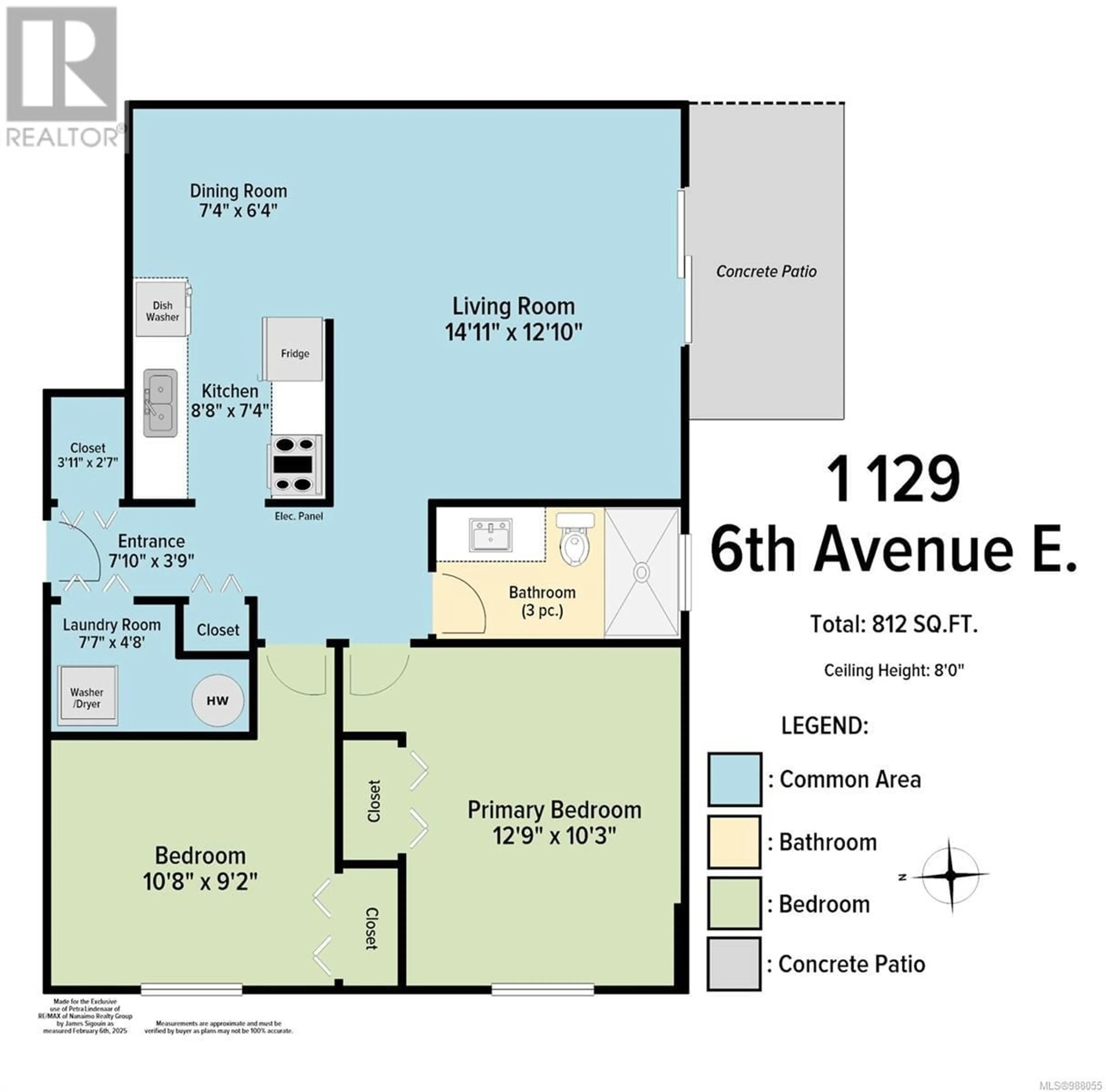 Floor plan for 1 129 Sixth Ave E, Qualicum Beach British Columbia V9K1R2