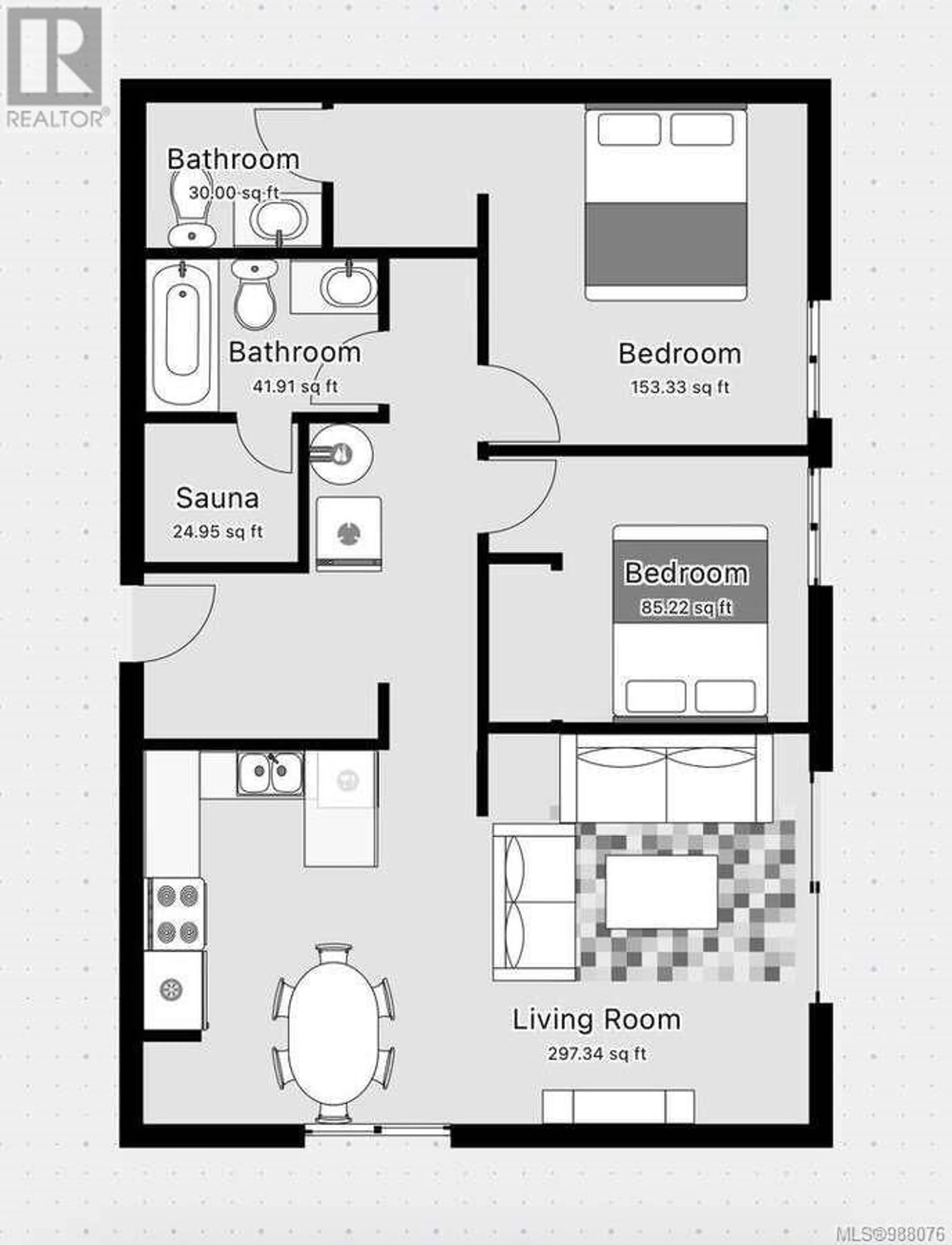 Floor plan for 308 - 695 CASTLE CRAG CRESCENT, Courtenay British Columbia V9J1L0