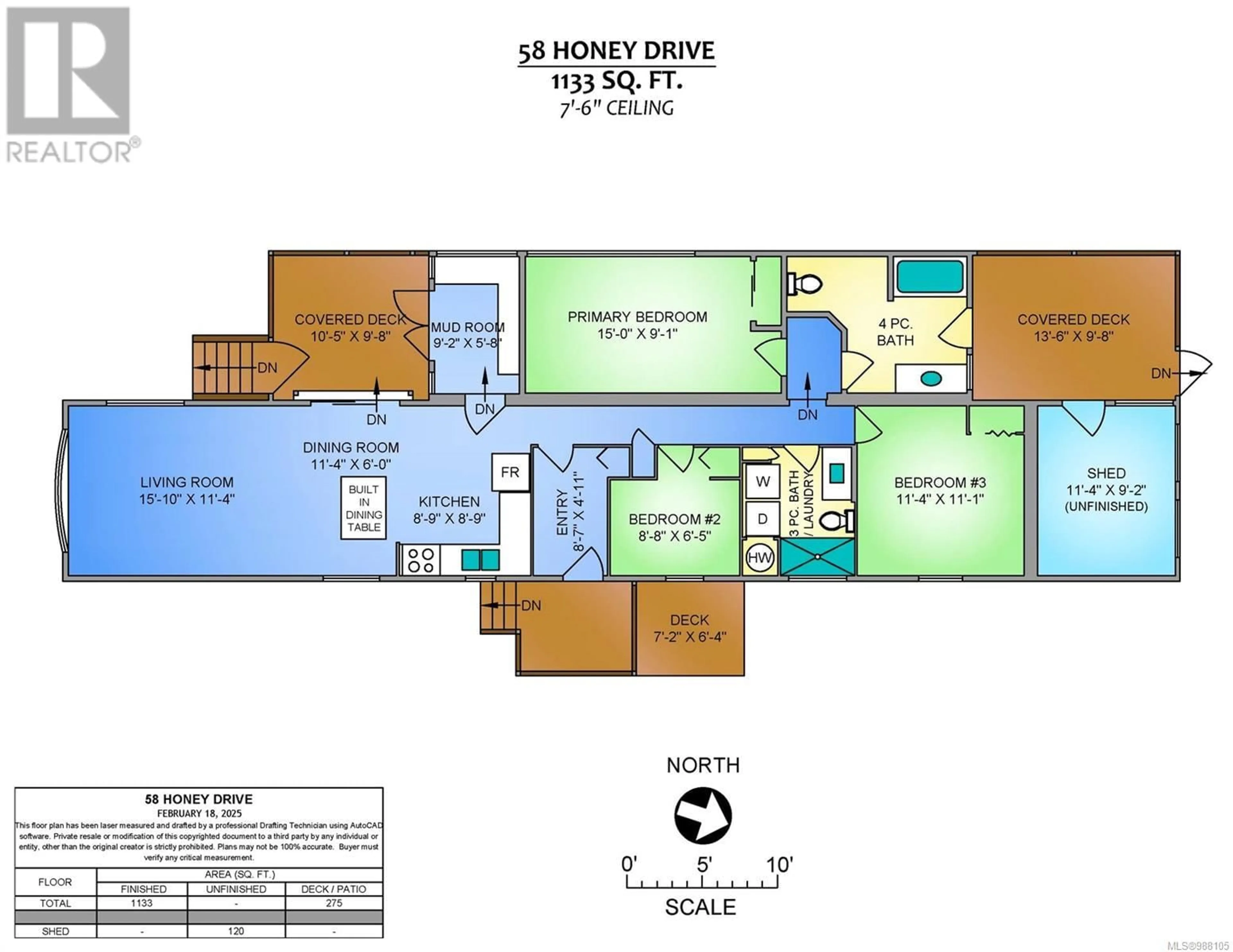 Floor plan for 58 Honey Dr, Nanaimo British Columbia V9R5N1