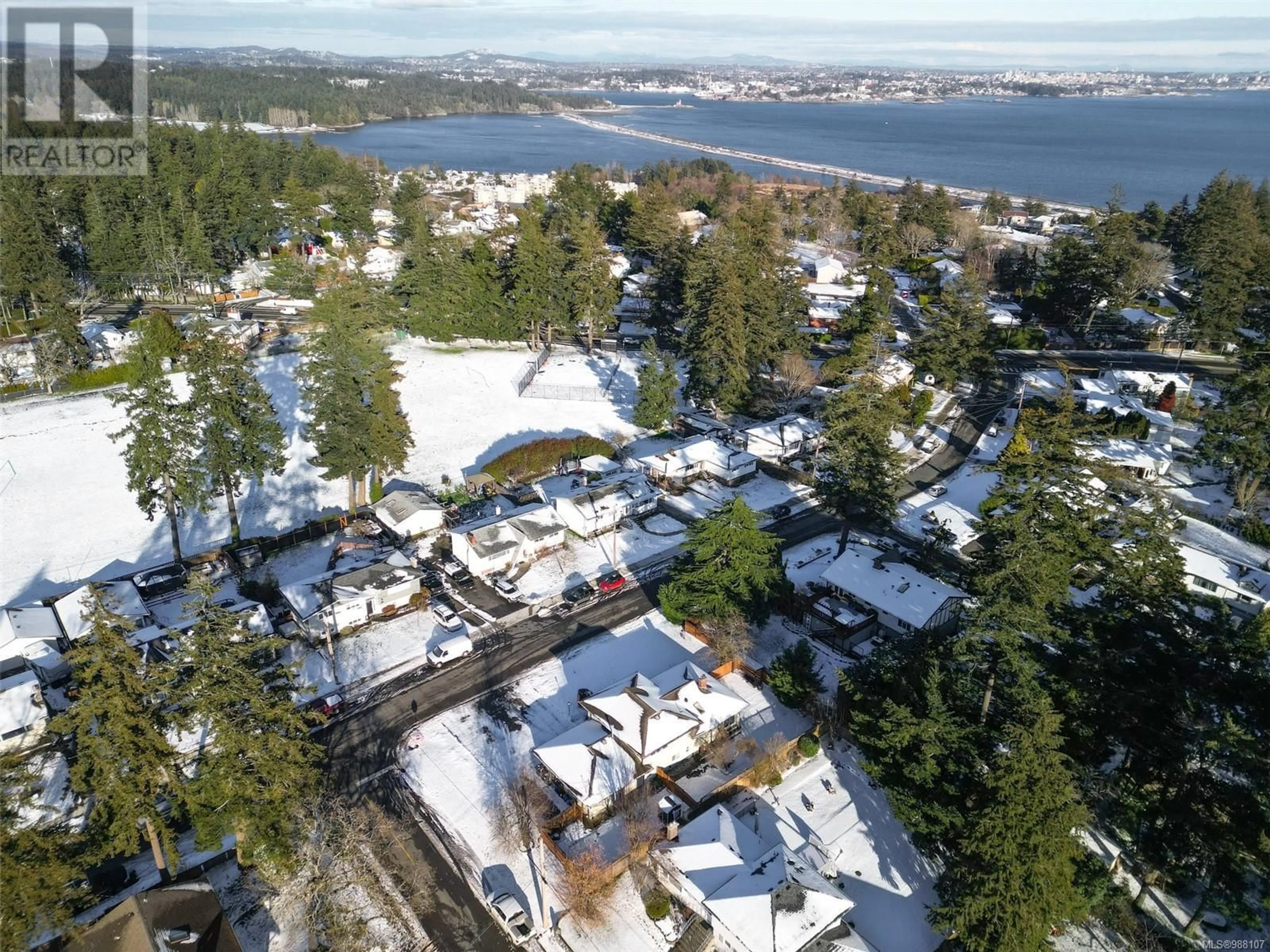 A pic from outside/outdoor area/front of a property/back of a property/a pic from drone, unknown for 323 Benhomer Dr, Colwood British Columbia V9C2C8