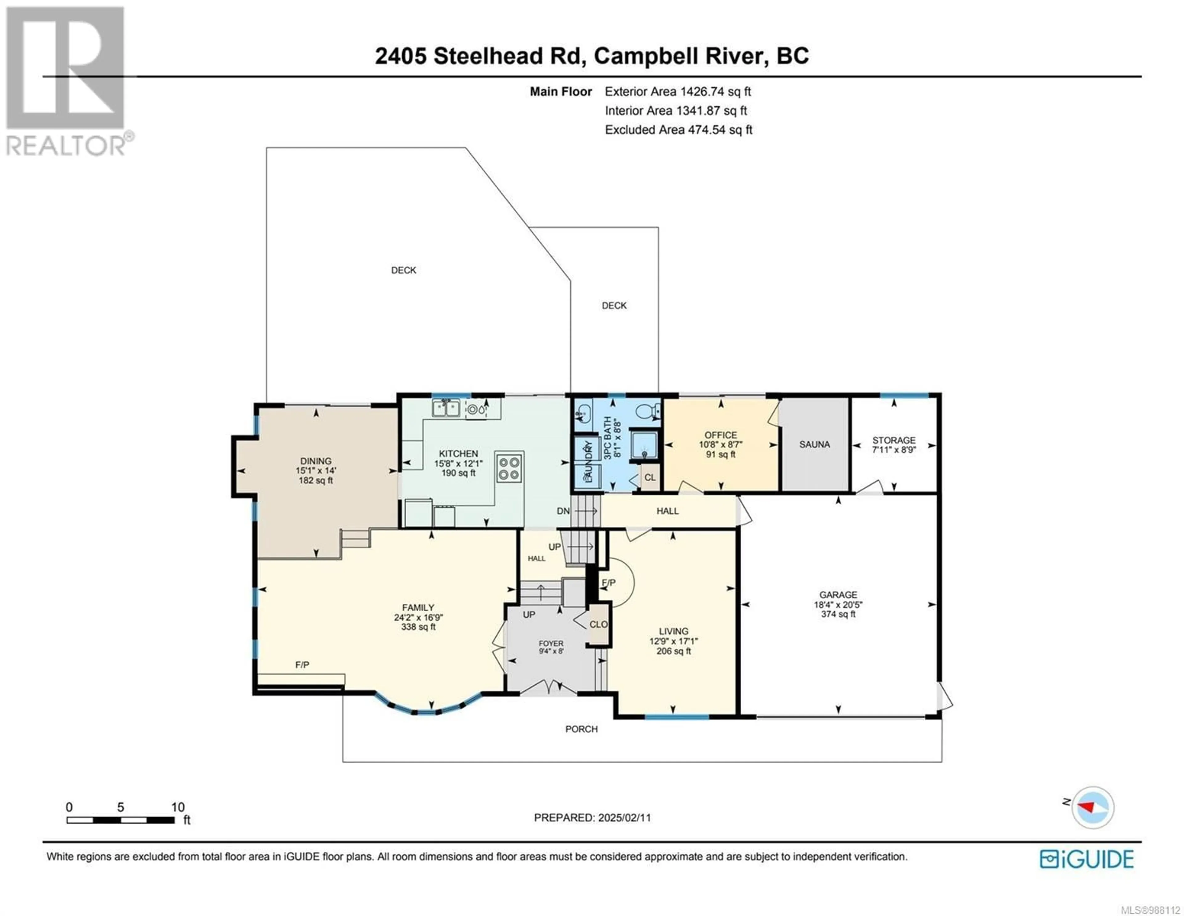 Floor plan for 2405 Steelhead Rd, Campbell River British Columbia V9W4P4